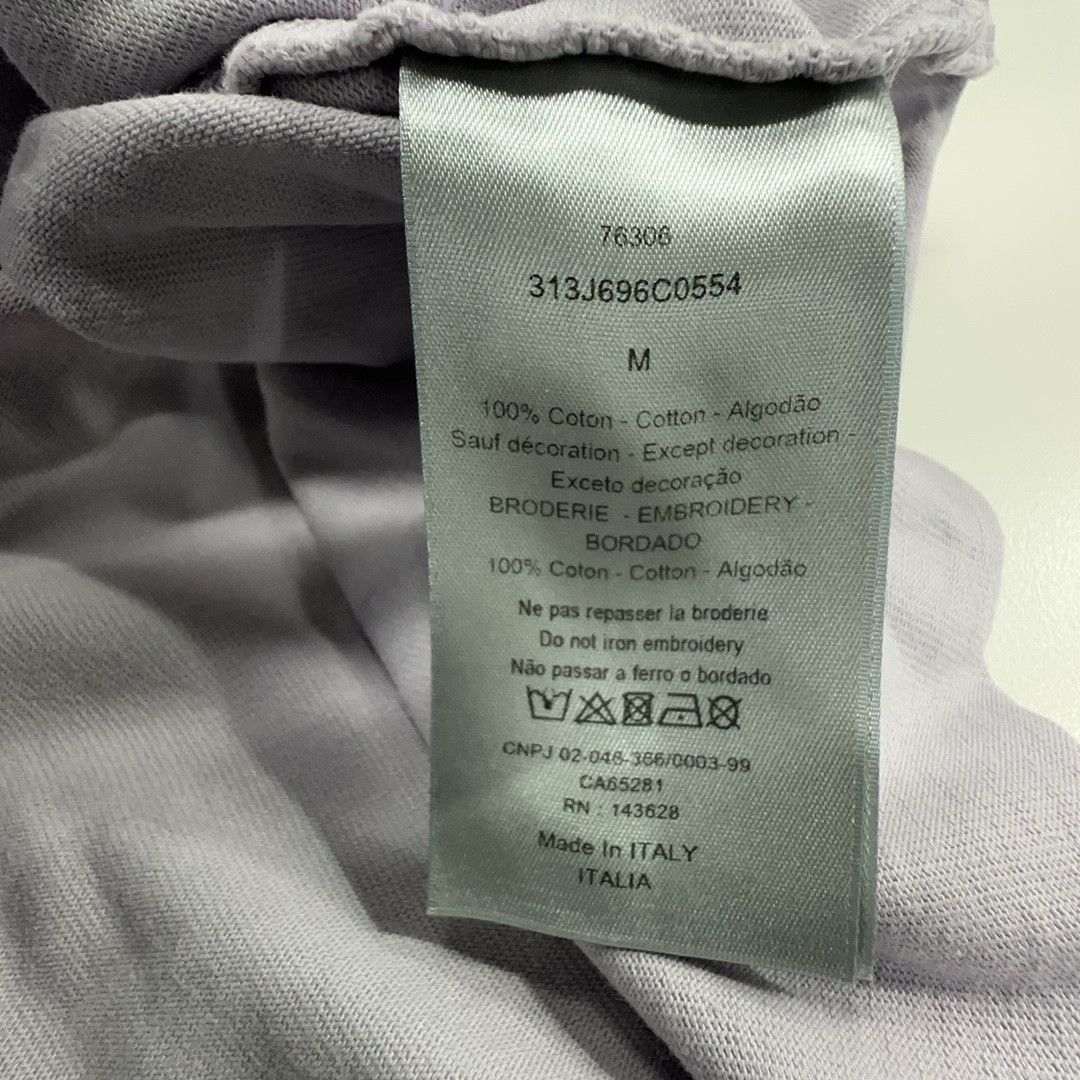 Dior Dior Logo Cotton Jersey T-Shirt Size M Size US M / EU 48-50 / 2 - 3 Thumbnail