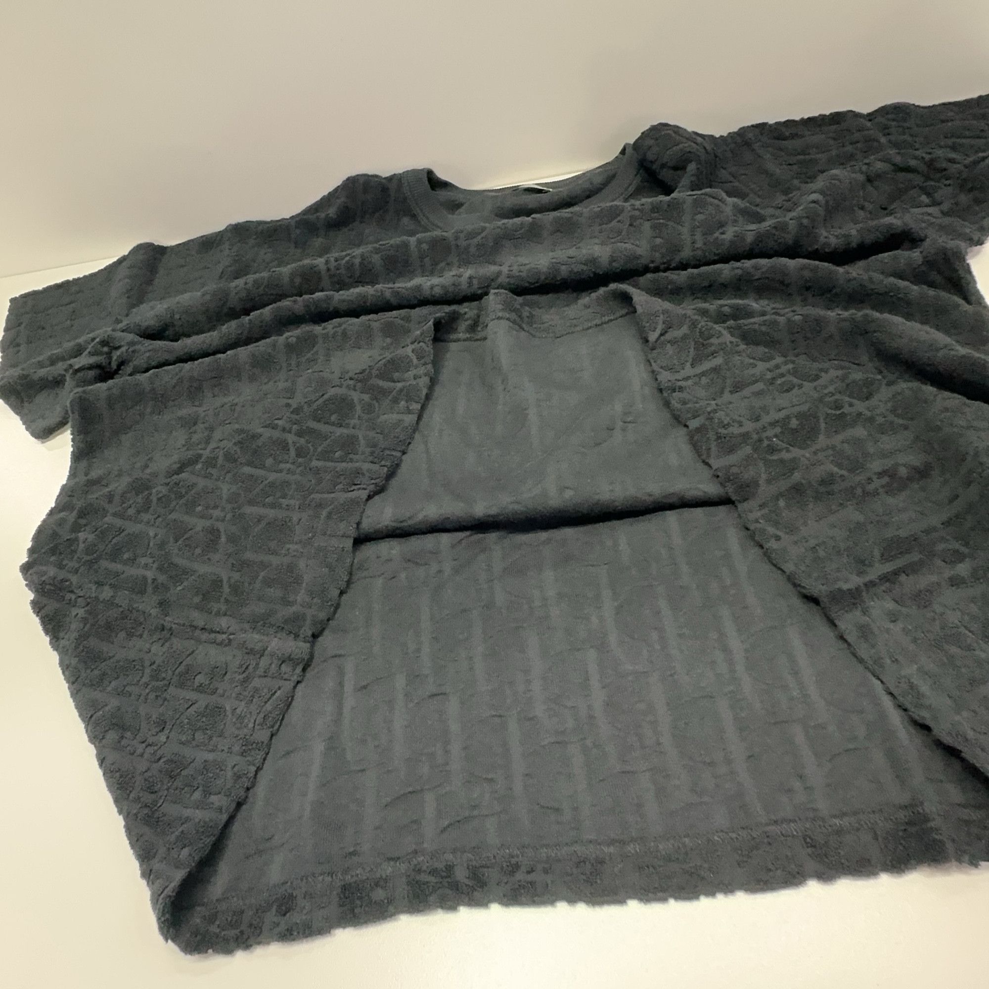 Dior Dior Oblique Terry Cotton T-Shirt XXL Size US XXL / EU 58 / 5 - 8 Thumbnail