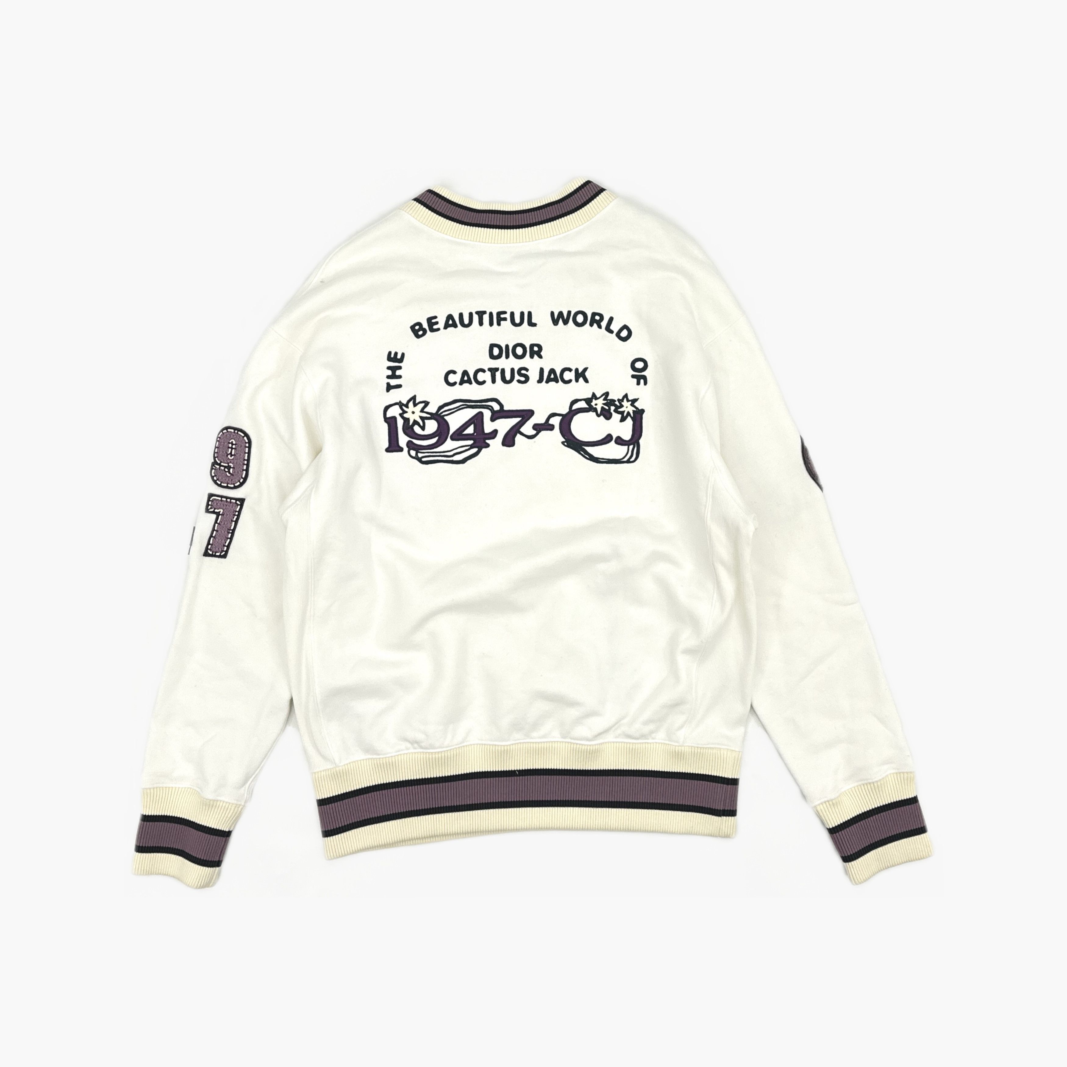 Dior Dior x Travis Scott Cactus Jack V-Neck Sweatshirt M Size US M / EU 48-50 / 2 - 2 Thumbnail
