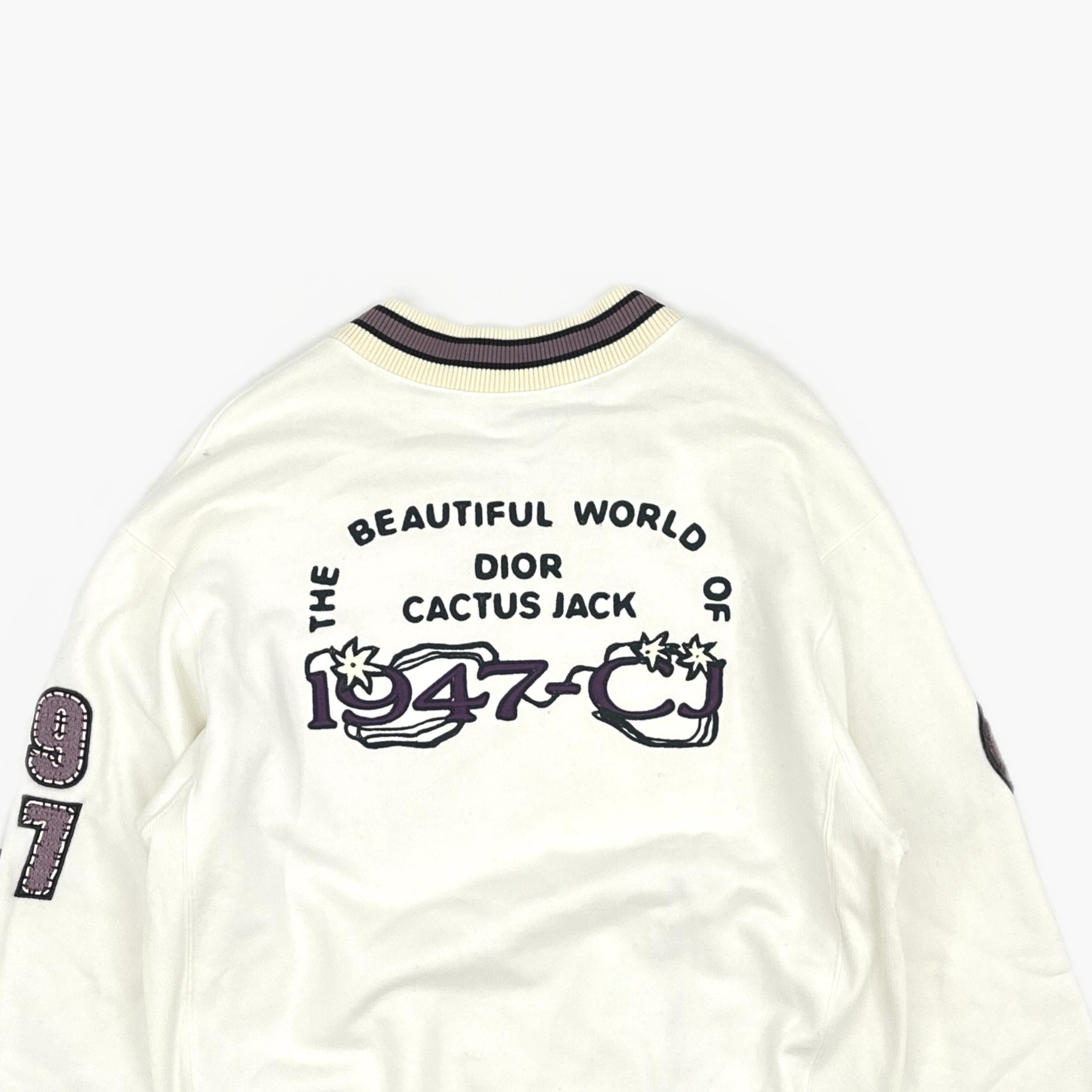 Dior Dior x Travis Scott Cactus Jack V-Neck Sweatshirt M Size US M / EU 48-50 / 2 - 3 Thumbnail