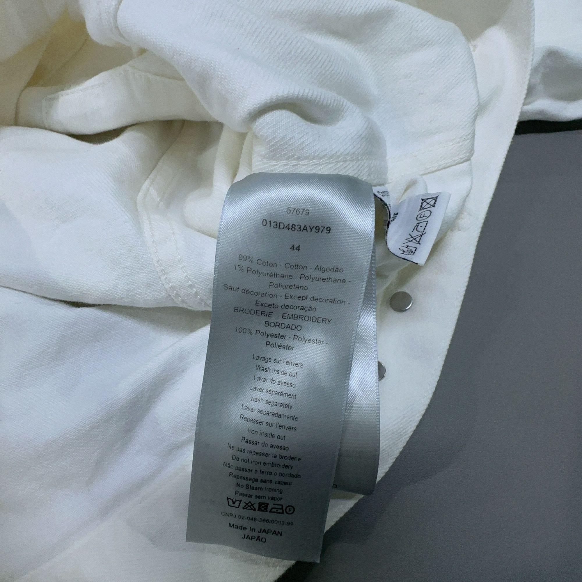 Dior Dior Back Logo Denim Jacket Size 44 Size US S / EU 44-46 / 1 - 3 Thumbnail