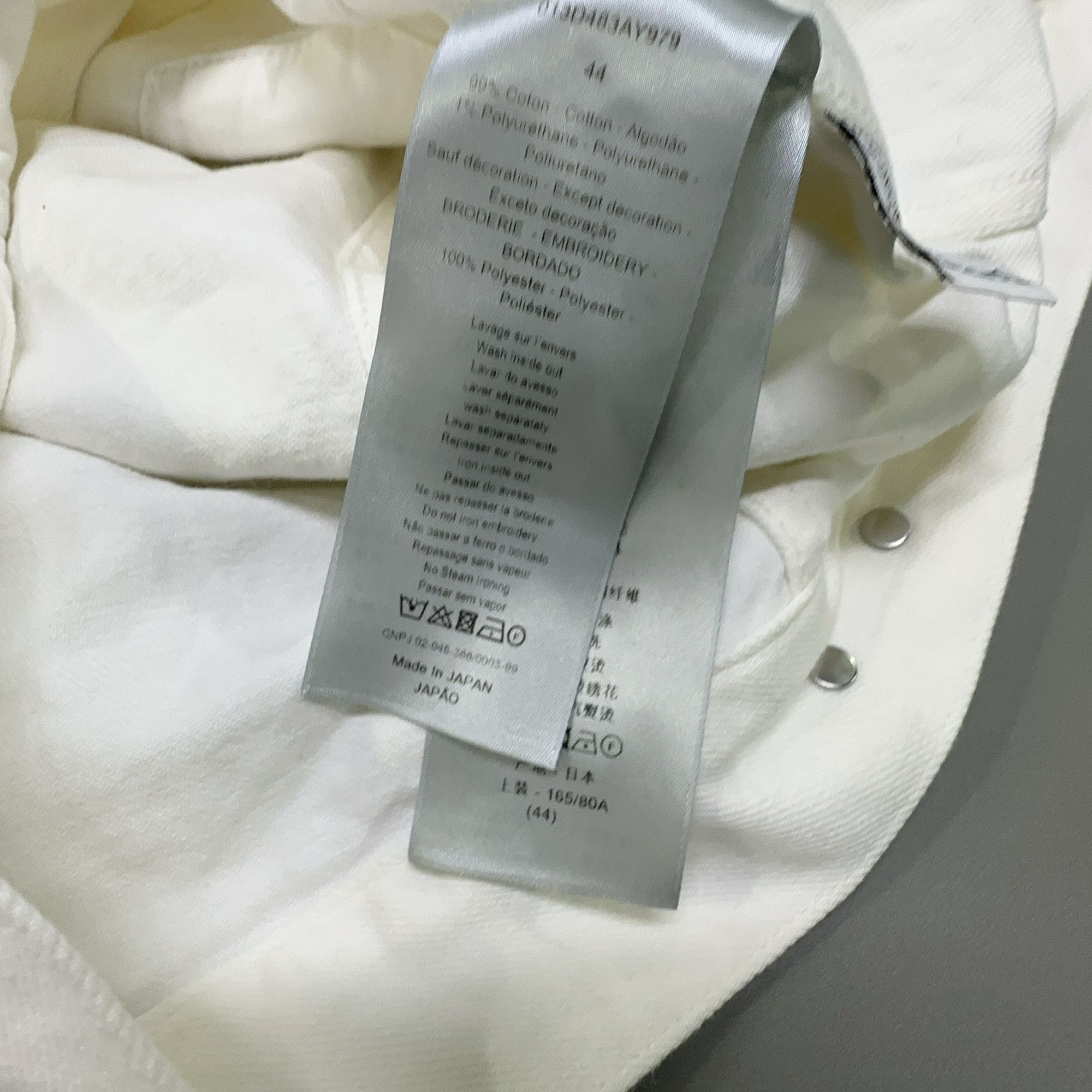 Dior Dior Back Logo Denim Jacket Size 44 Size US S / EU 44-46 / 1 - 4 Thumbnail