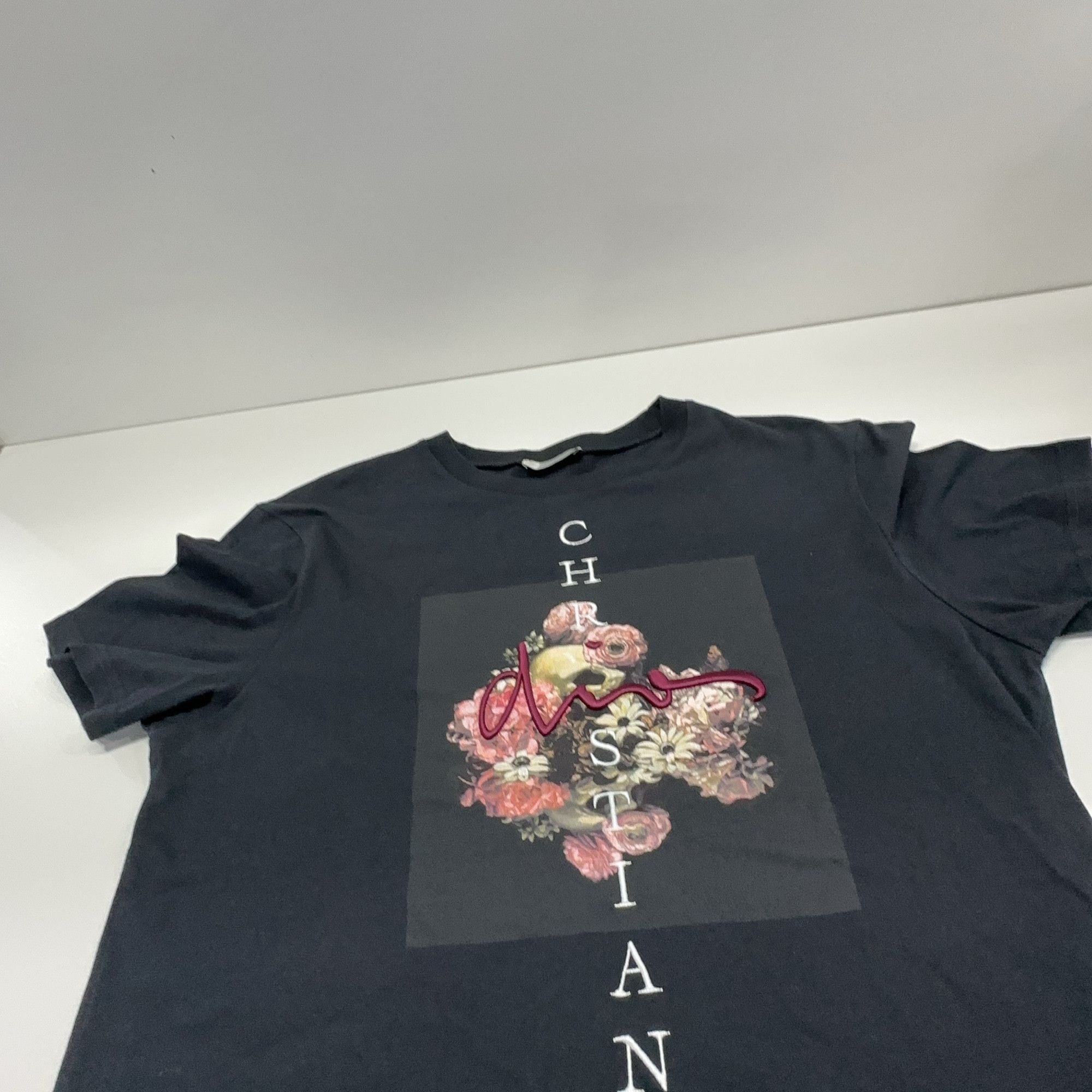 Dior Dior Floral Graphic Skull T-Shirt M Size US M / EU 48-50 / 2 - 7 Thumbnail
