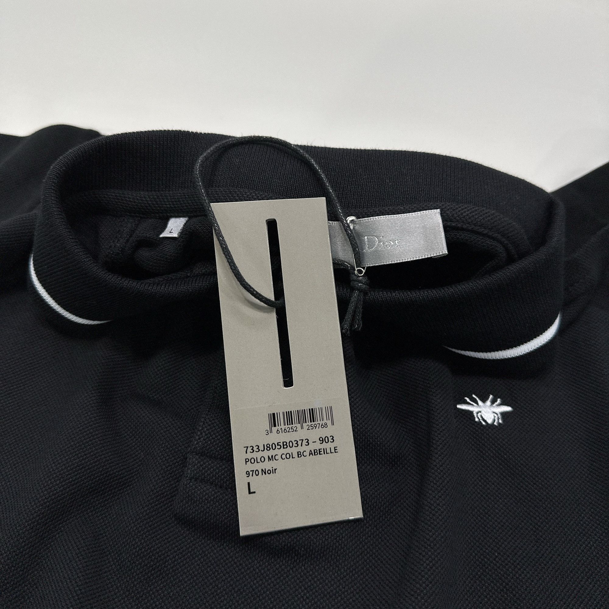 Dior Dior Bee Embroidery Striped Polo Size L Size US L / EU 52-54 / 3 - 4 Thumbnail