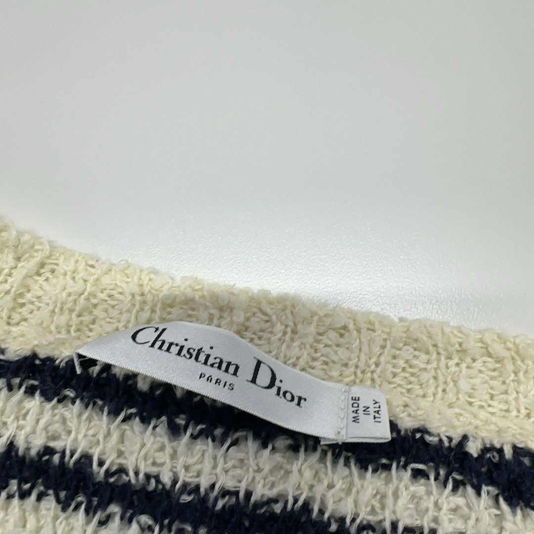Dior Dior Striped Marinière Silk Blend Knit Top Size 40 Size M / US 6-8 / IT 42-44 - 5 Thumbnail