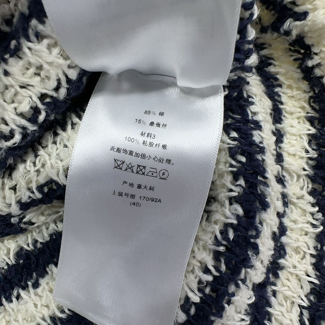 Dior Dior Striped Marinière Silk Blend Knit Top Size 40 Size M / US 6-8 / IT 42-44 - 4 Thumbnail
