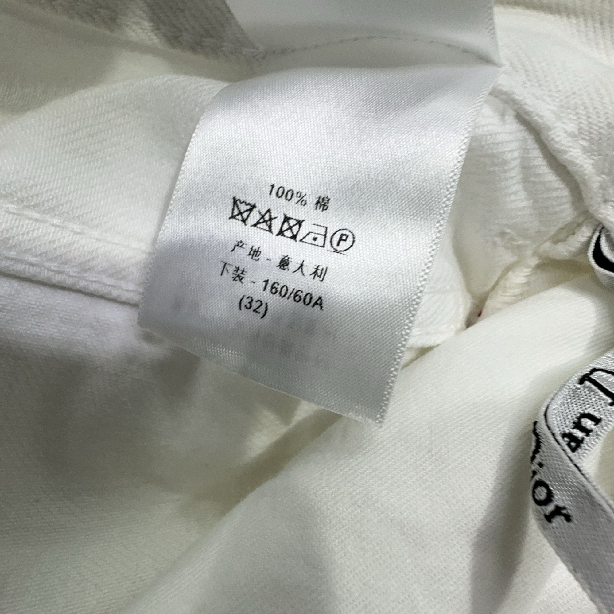 Dior Dior White Straight Leg Denim Jeans Size 32 Size 24" / US 00 / IT 34 - 4 Thumbnail