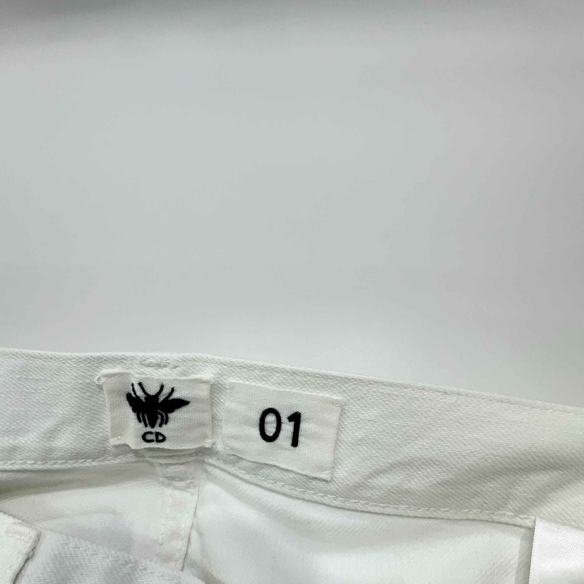Dior Dior White Straight Leg Denim Jeans Size 32 Size 24" / US 00 / IT 34 - 5 Thumbnail