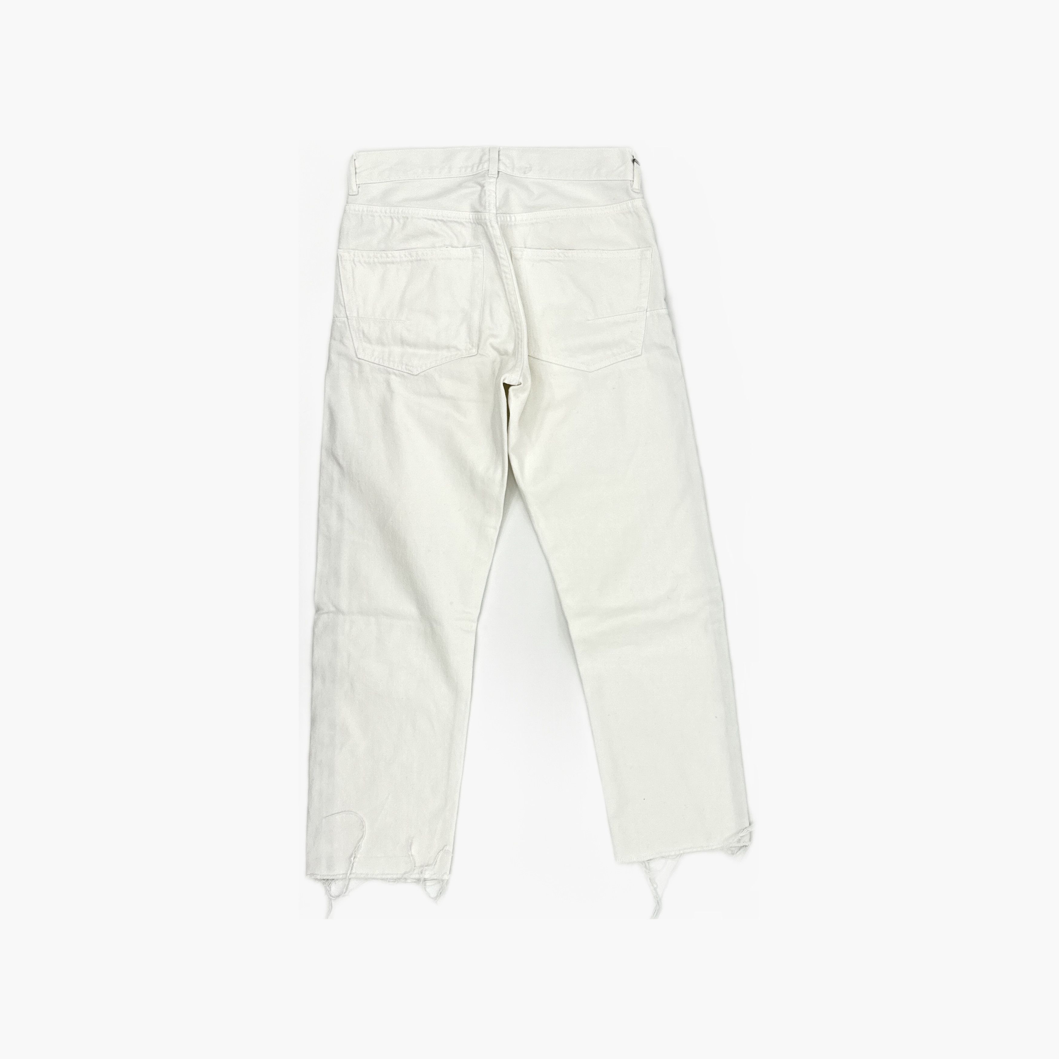 Dior Dior White Straight Leg Denim Jeans Size 32 Size 24" / US 00 / IT 34 - 2 Thumbnail