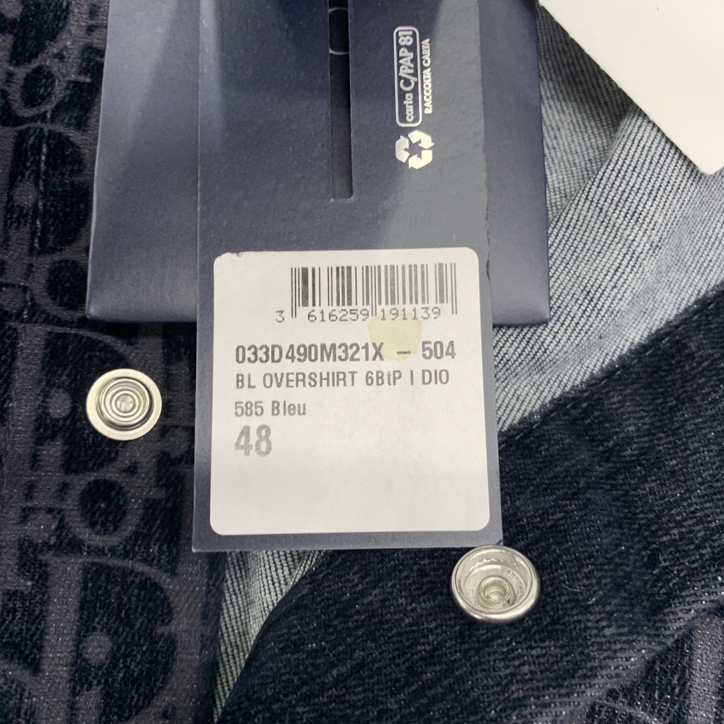 Dior Dior Oblique Monogram Button-Up Overshirt Size 48 Size US M / EU 48-50 / 2 - 3 Thumbnail