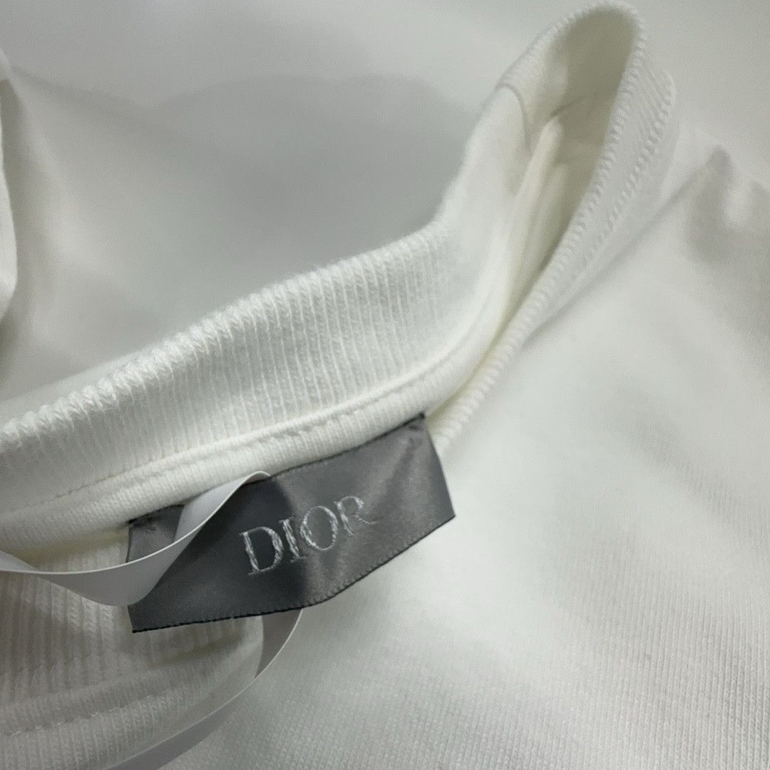 Dior Dior Embroidered CD Logo T-Shirt XXS Size US XXS / EU 40 - 3 Thumbnail