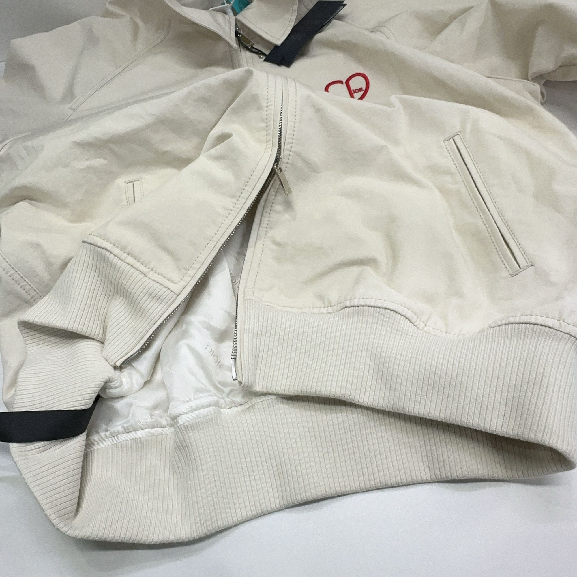 Dior Dior Heart Logo Embroidered Zip Jacket Size 52 Size US L / EU 52-54 / 3 - 12 Thumbnail