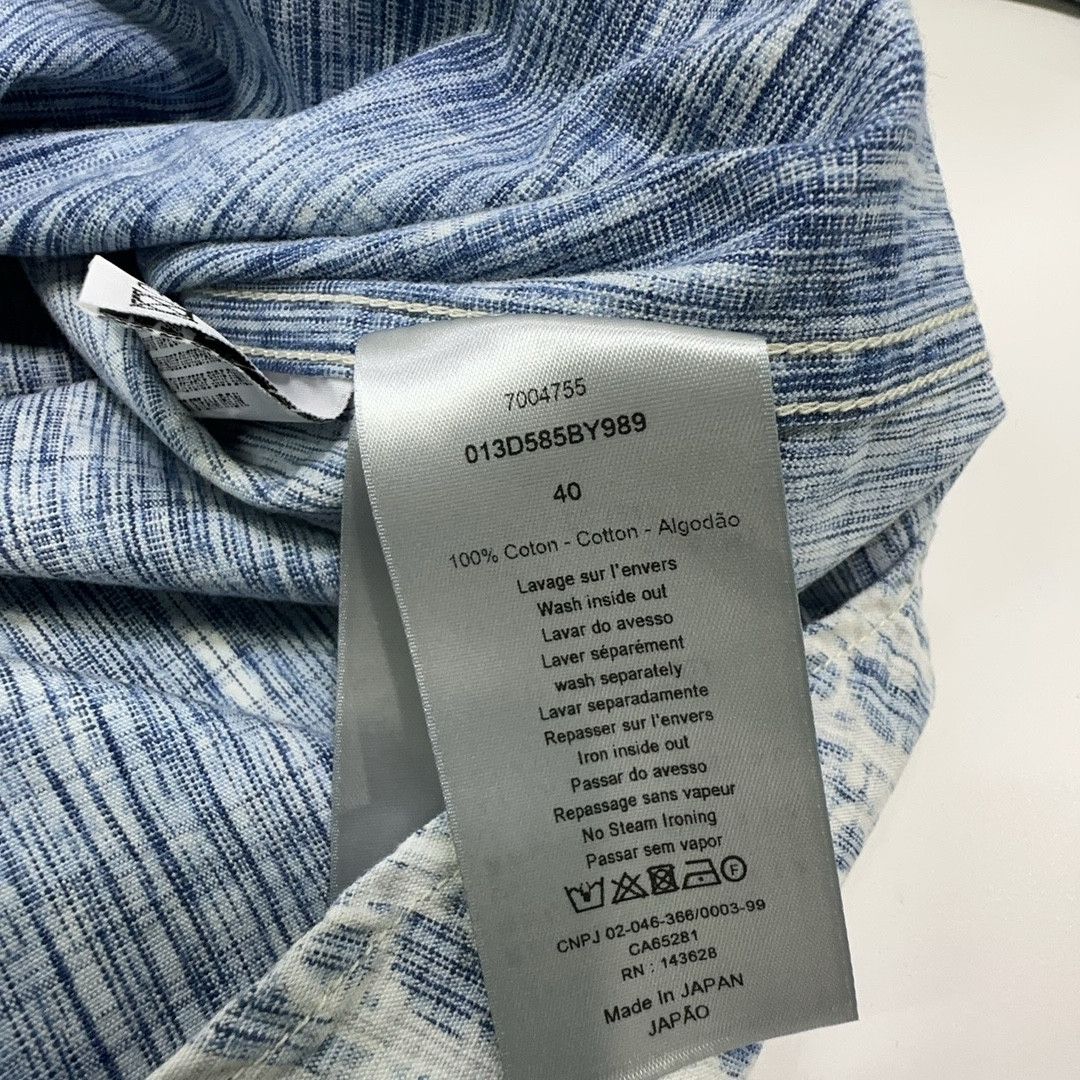 Dior Dior Oblique Kasuri Denim Shirt Size 40 Size US XXS / EU 40 - 3 Thumbnail