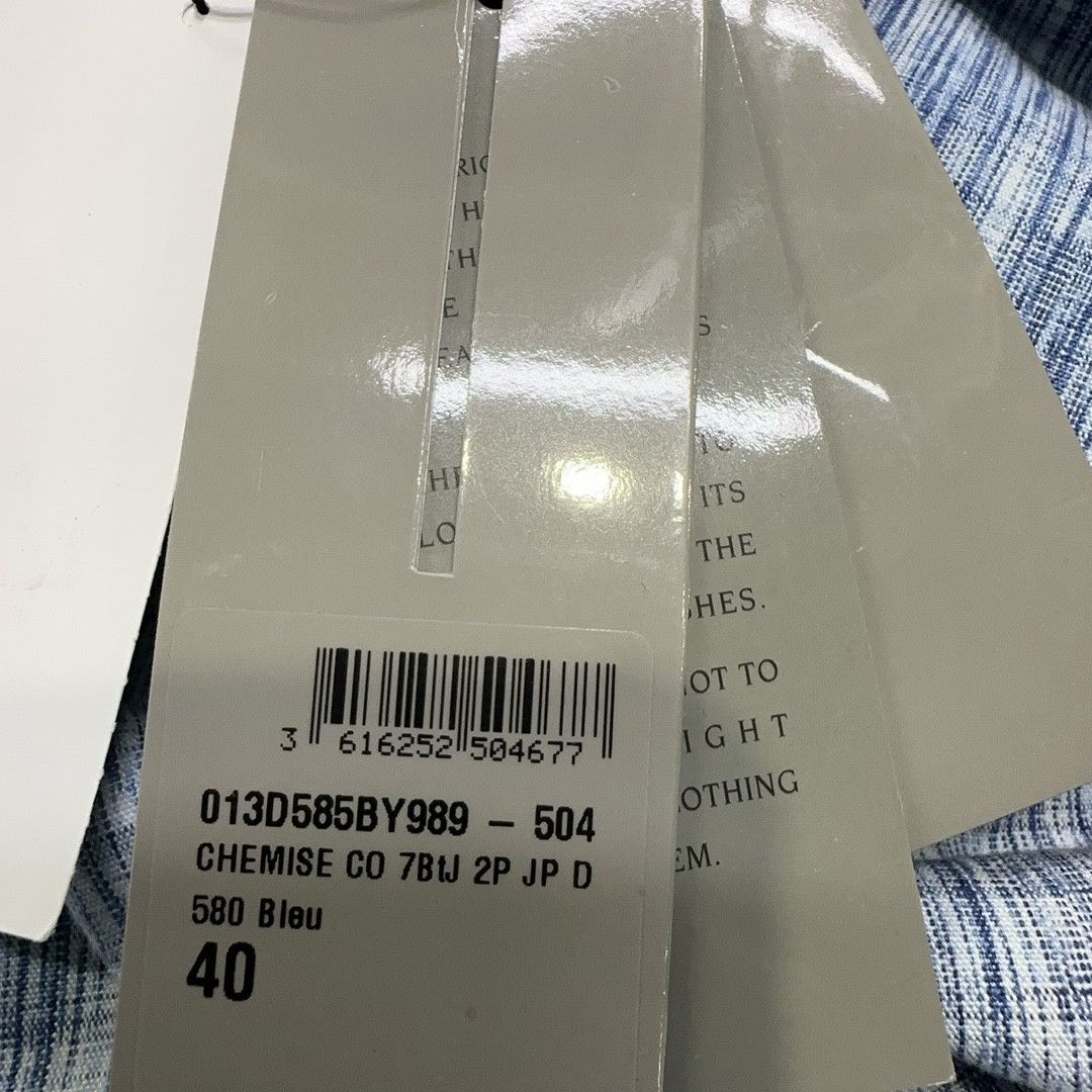 Dior Dior Oblique Kasuri Denim Shirt Size 40 Size US XXS / EU 40 - 4 Thumbnail