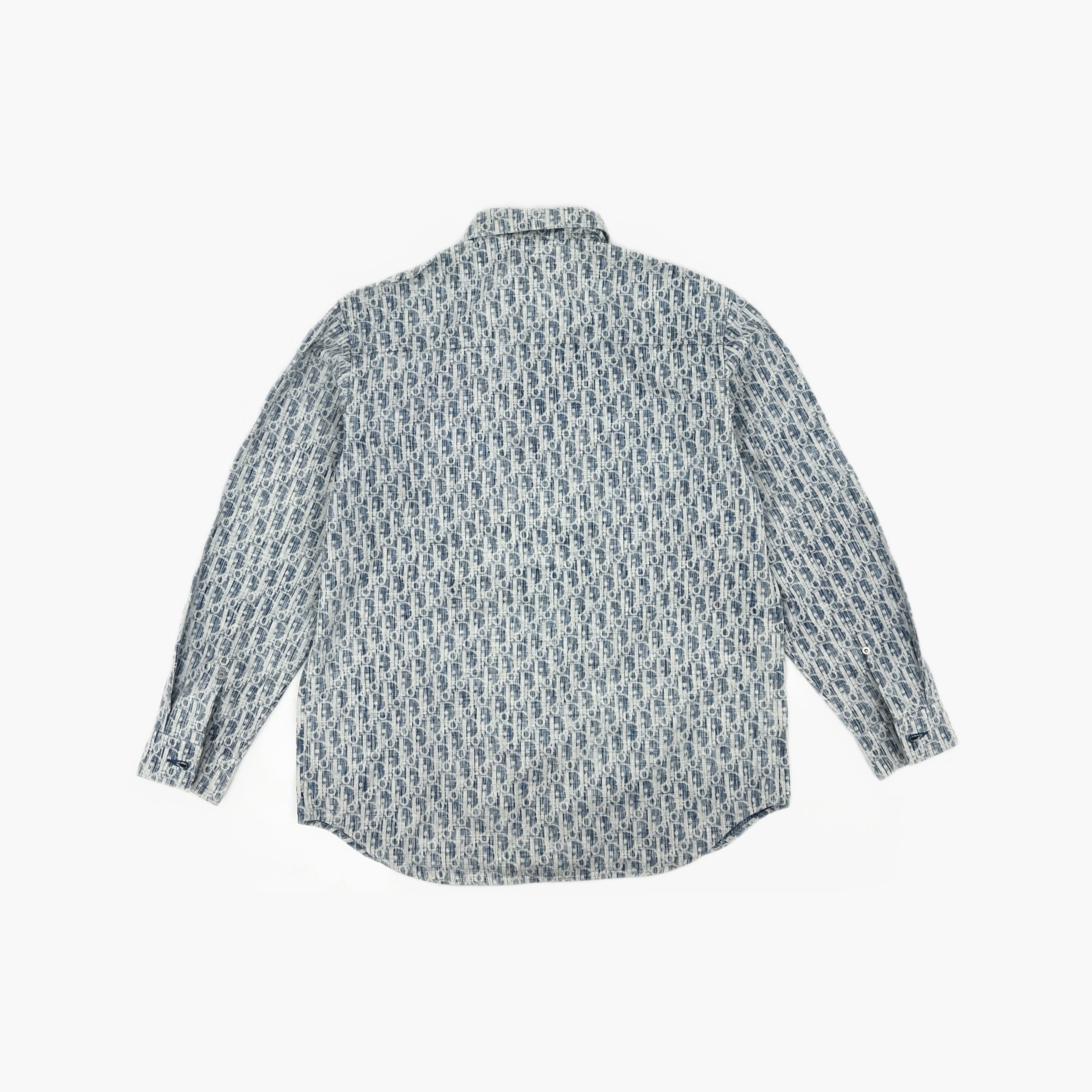 Dior Dior Oblique Kasuri Denim Shirt Size 40 Size US XXS / EU 40 - 2 Thumbnail