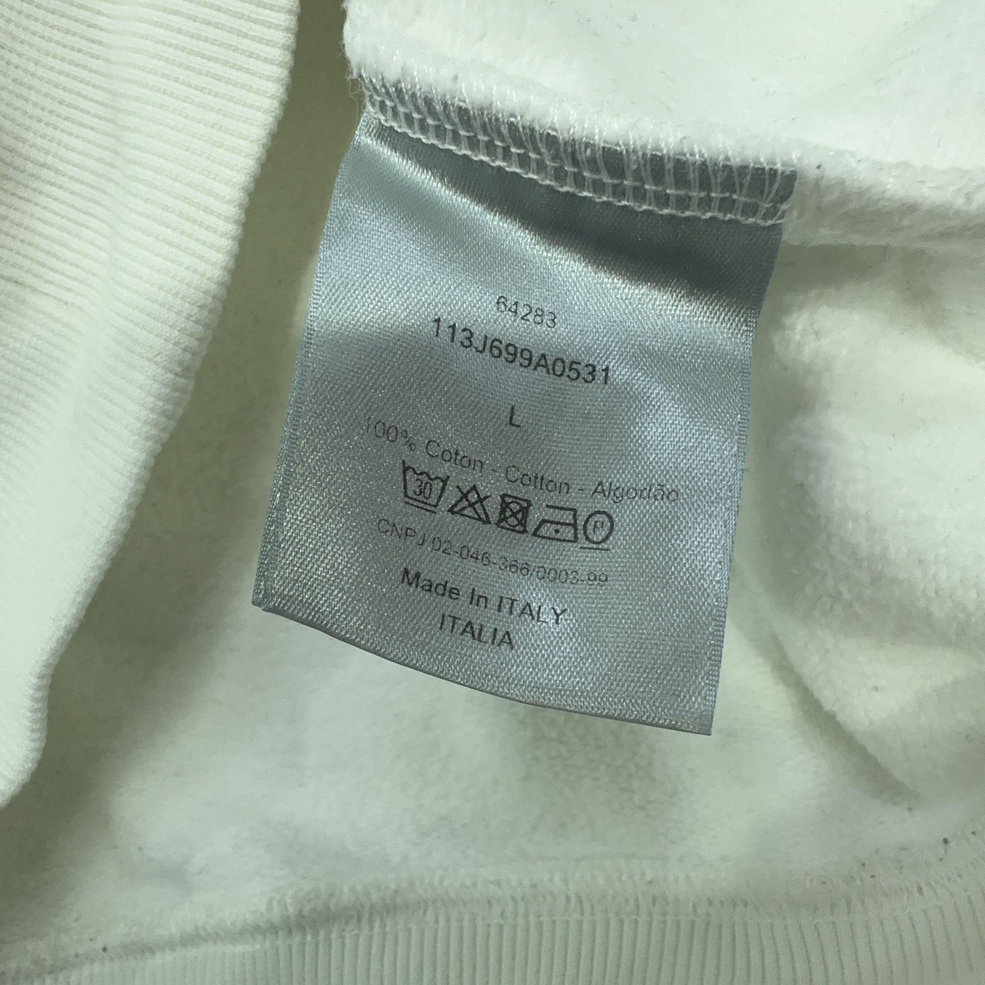 Dior Dior CD Logo Embroidered Sweatshirt Size L Size US L / EU 52-54 / 3 - 4 Thumbnail