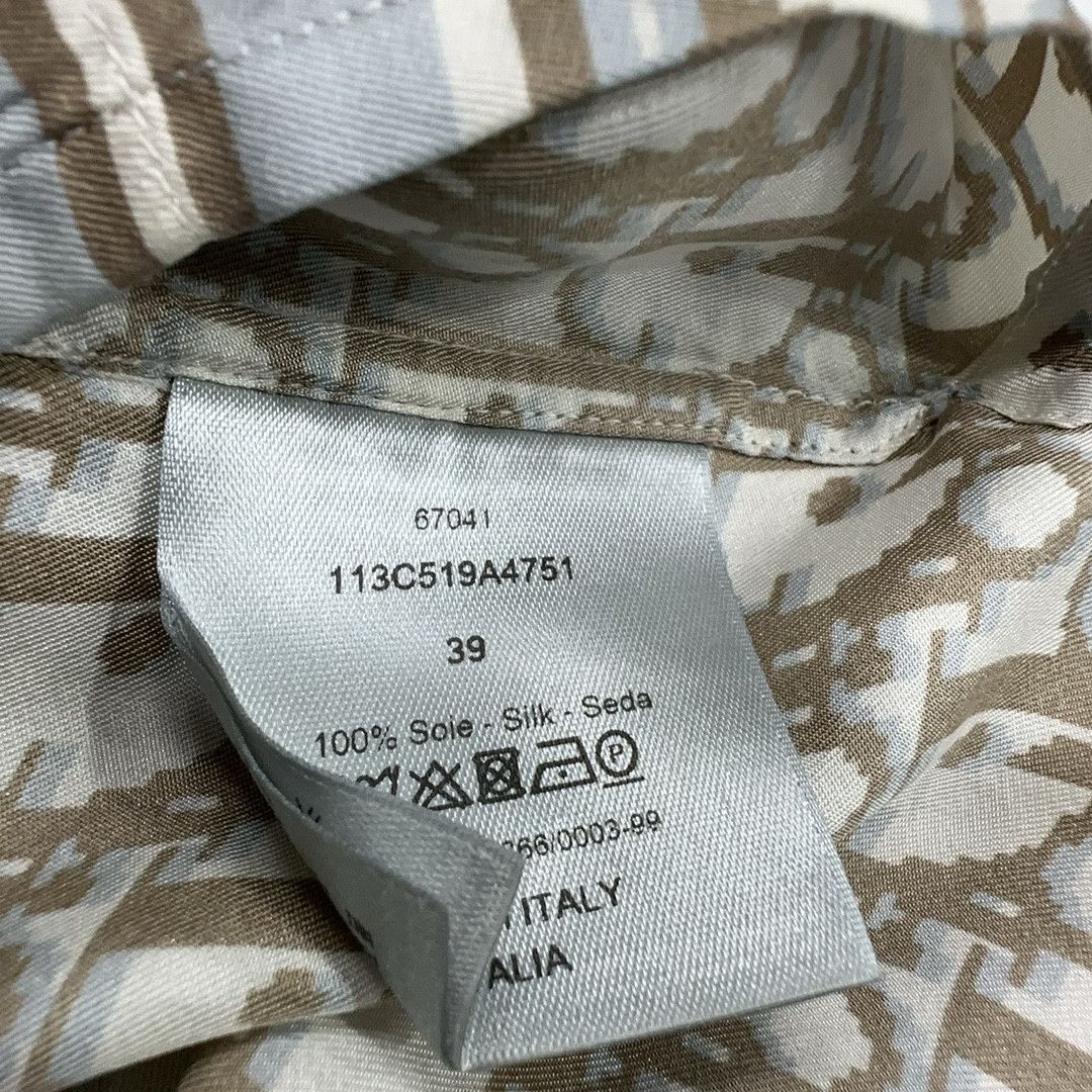Dior Dior Oblique Print Silk Shirt Size 39 Size US M / EU 48-50 / 2 - 4 Thumbnail
