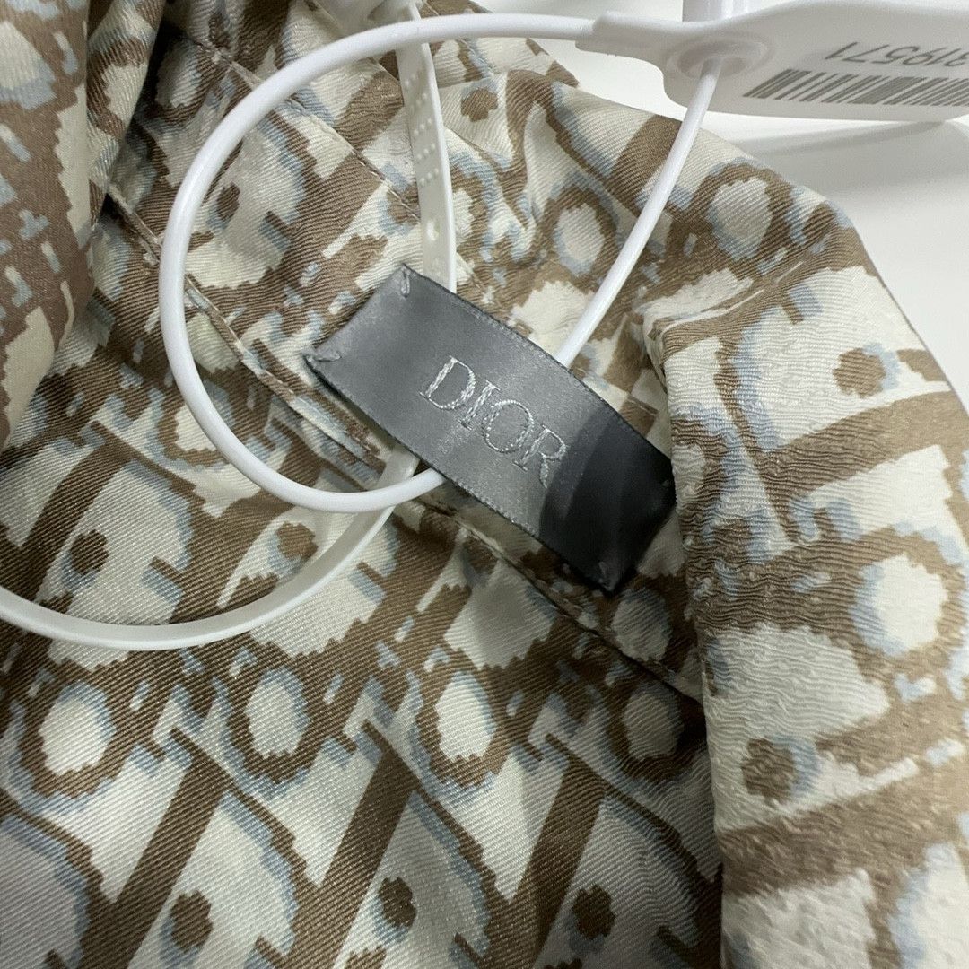 Dior Dior Oblique Print Silk Shirt Size 39 Size US M / EU 48-50 / 2 - 3 Thumbnail