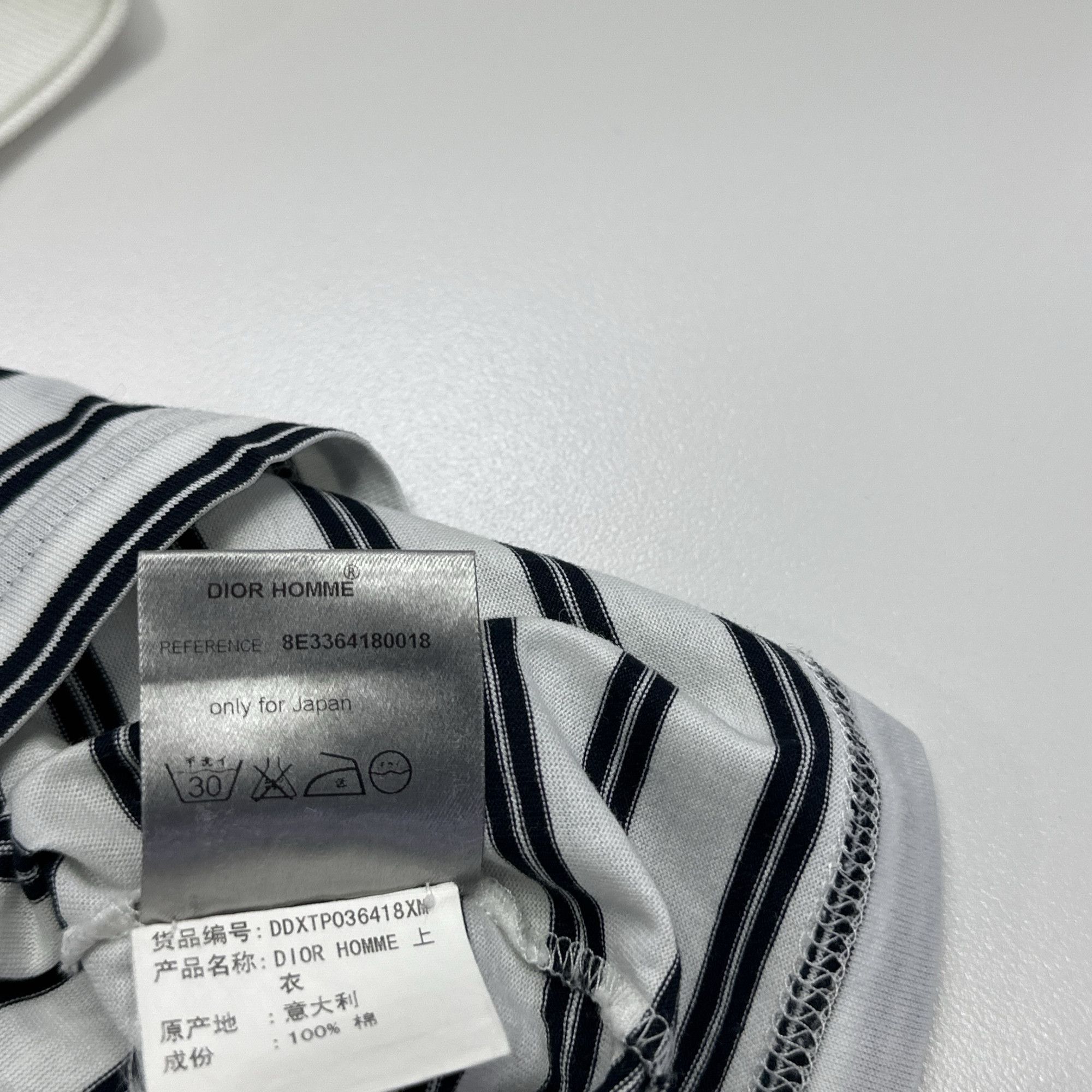 Dior Dior Homme Striped Short Sleeve Polo M Size US M / EU 48-50 / 2 - 3 Thumbnail
