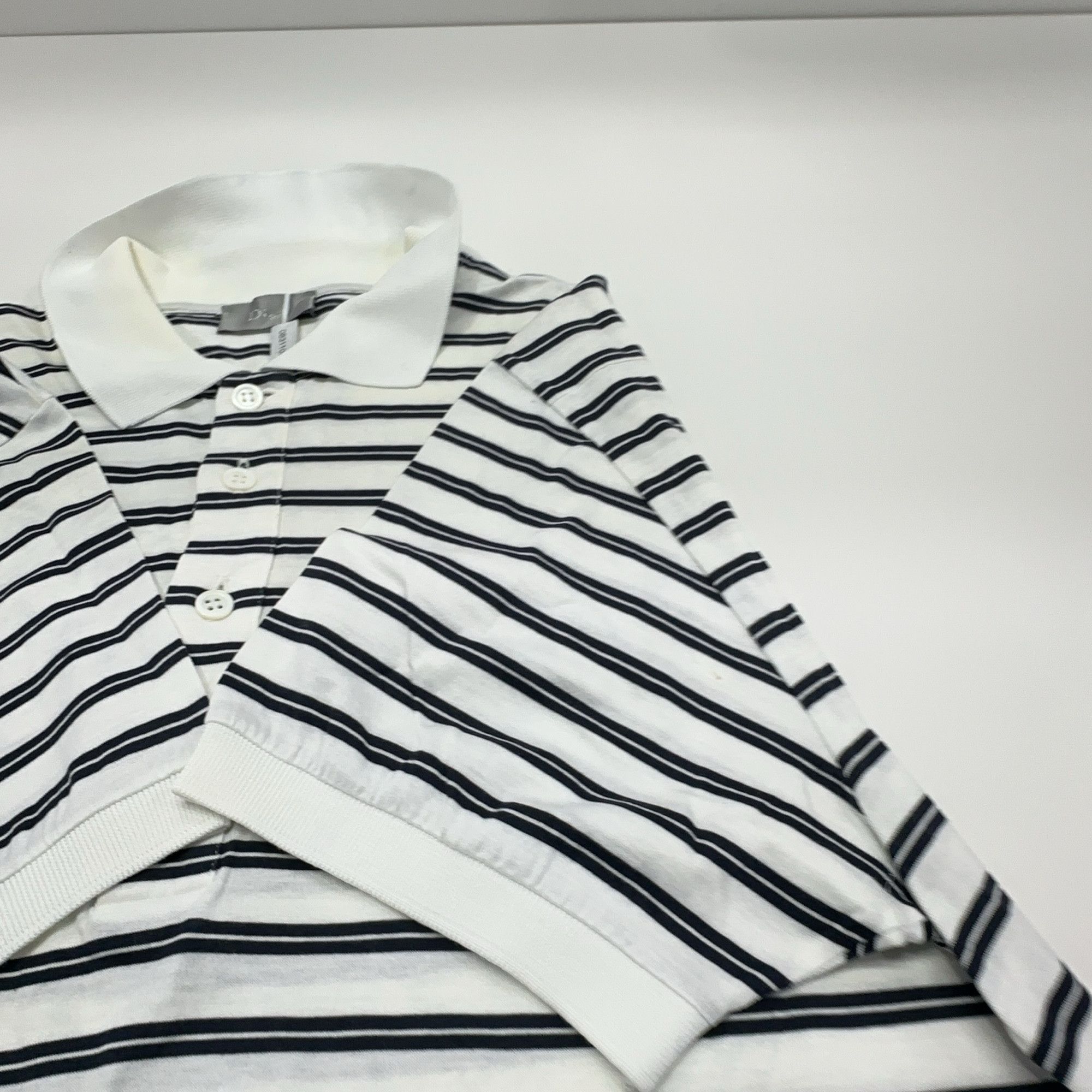 Dior Dior Homme Striped Short Sleeve Polo M Size US M / EU 48-50 / 2 - 9 Thumbnail