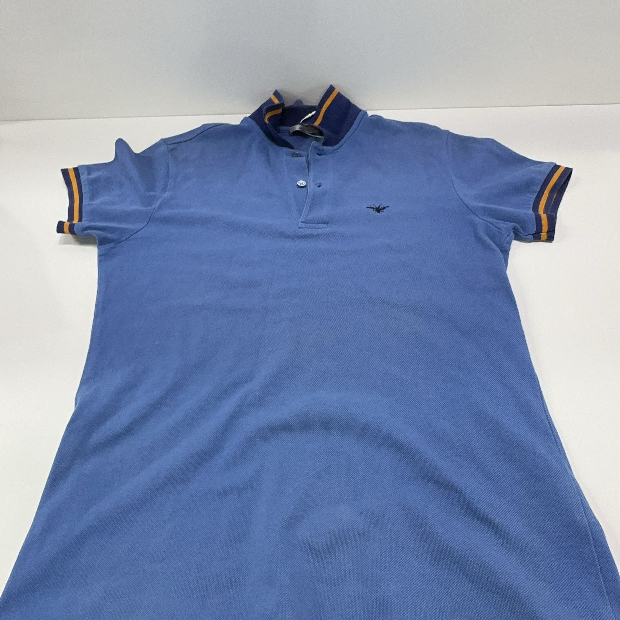 Dior Dior Bee Embroidery Blue Polo Shirt XS Size US XS / EU 42 / 0 - 9 Thumbnail