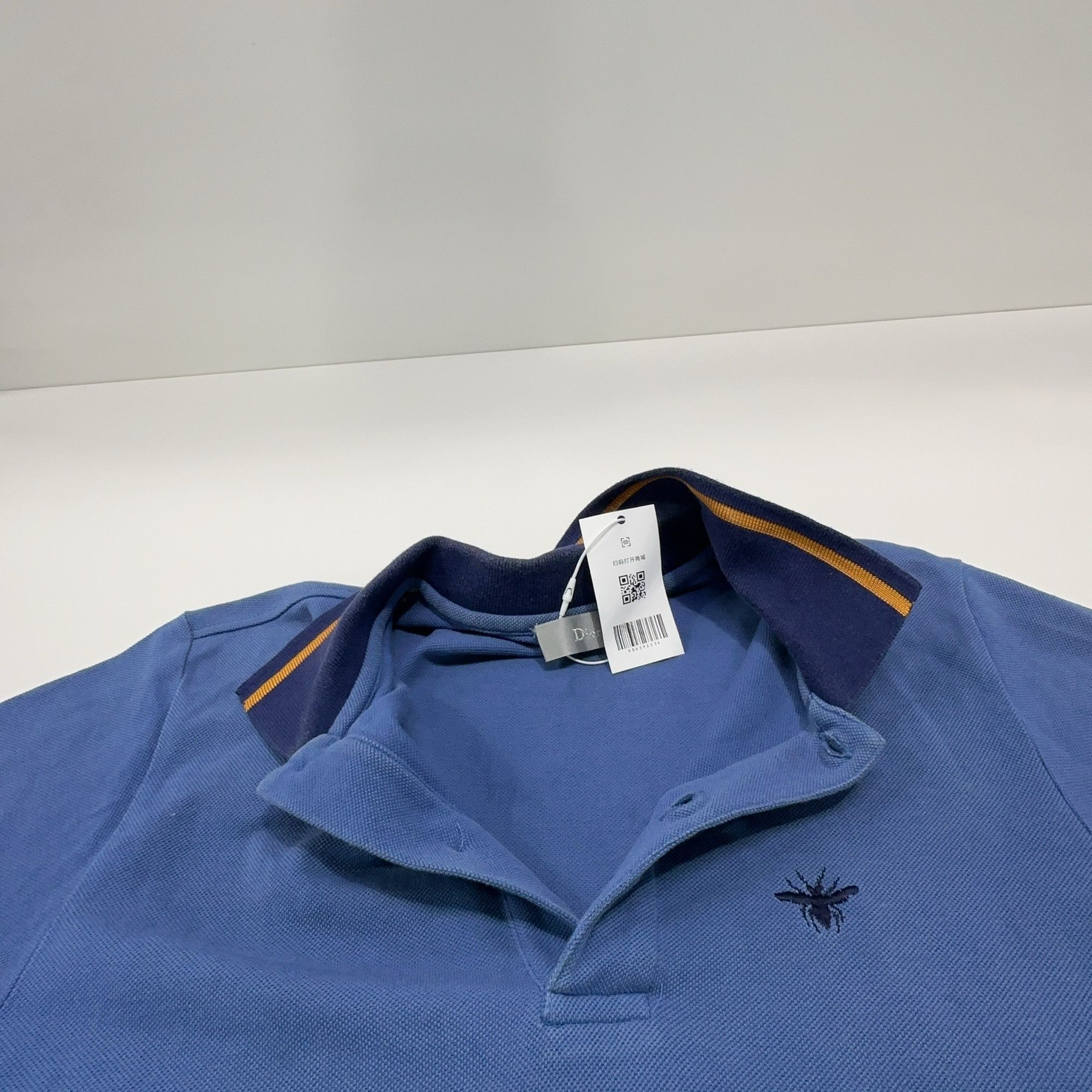 Dior Dior Bee Embroidery Blue Polo Shirt XS Size US XS / EU 42 / 0 - 8 Thumbnail
