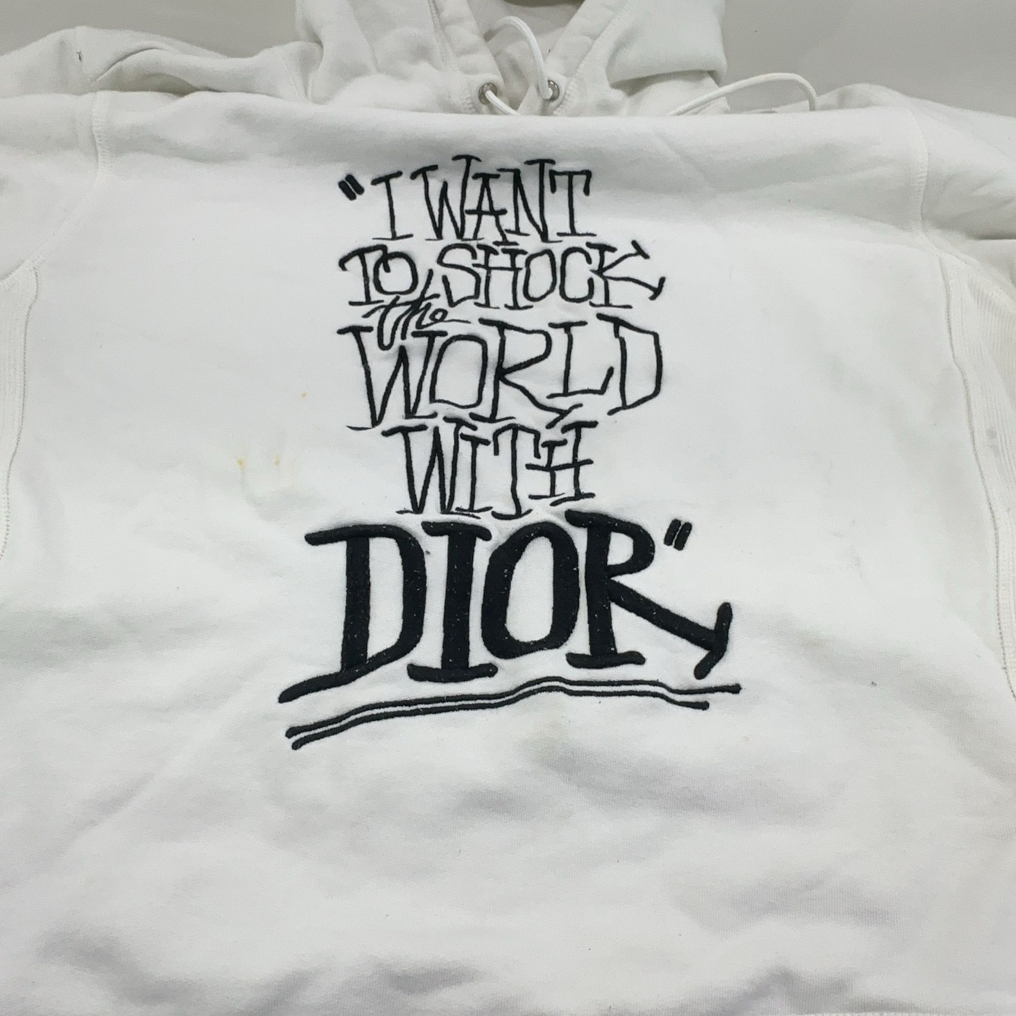 Dior Dior x Shawn Stussy Logo Print Hoodie XL Size US XL / EU 56 / 4 - 11 Thumbnail