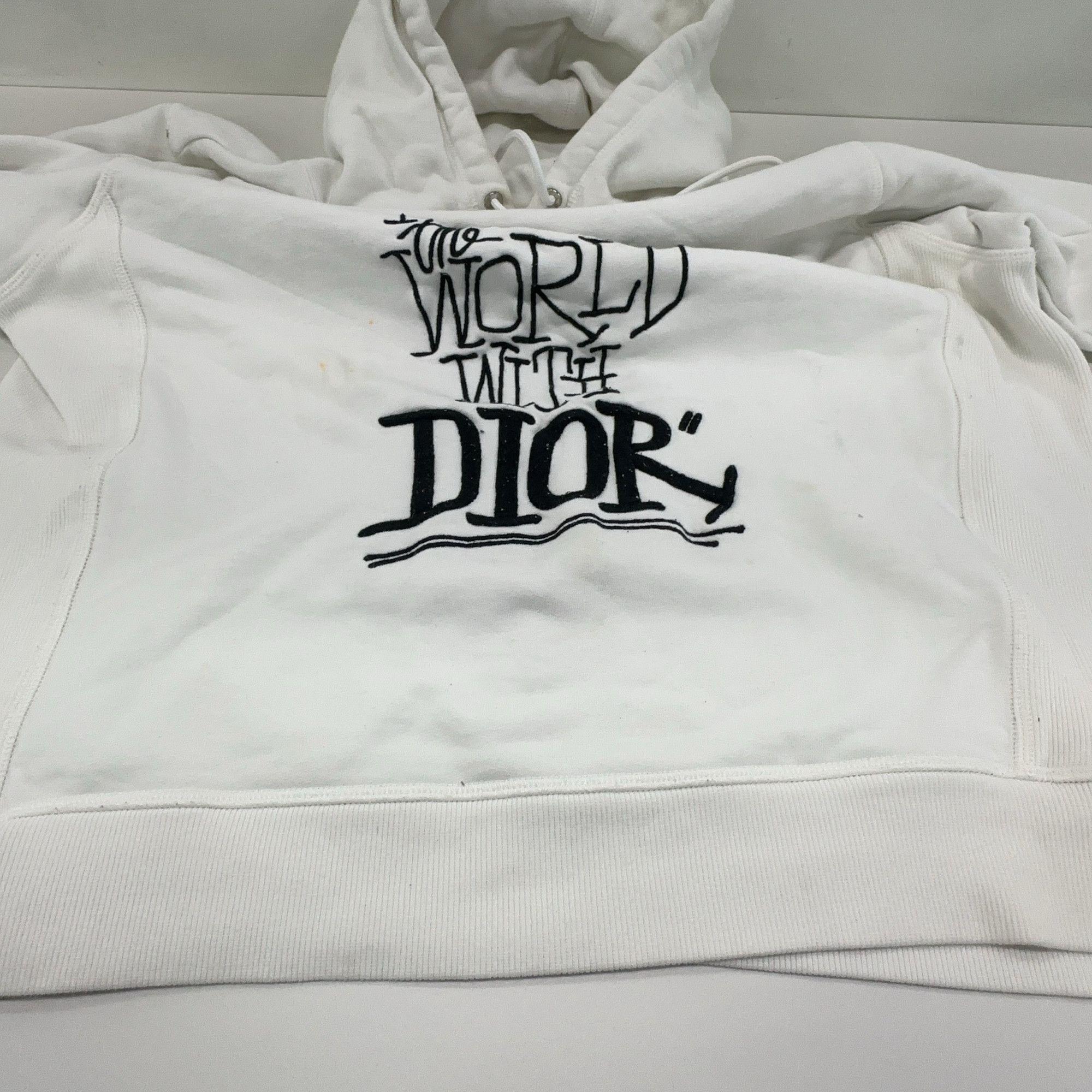 Dior Dior x Shawn Stussy Logo Print Hoodie XL Size US XL / EU 56 / 4 - 12 Thumbnail