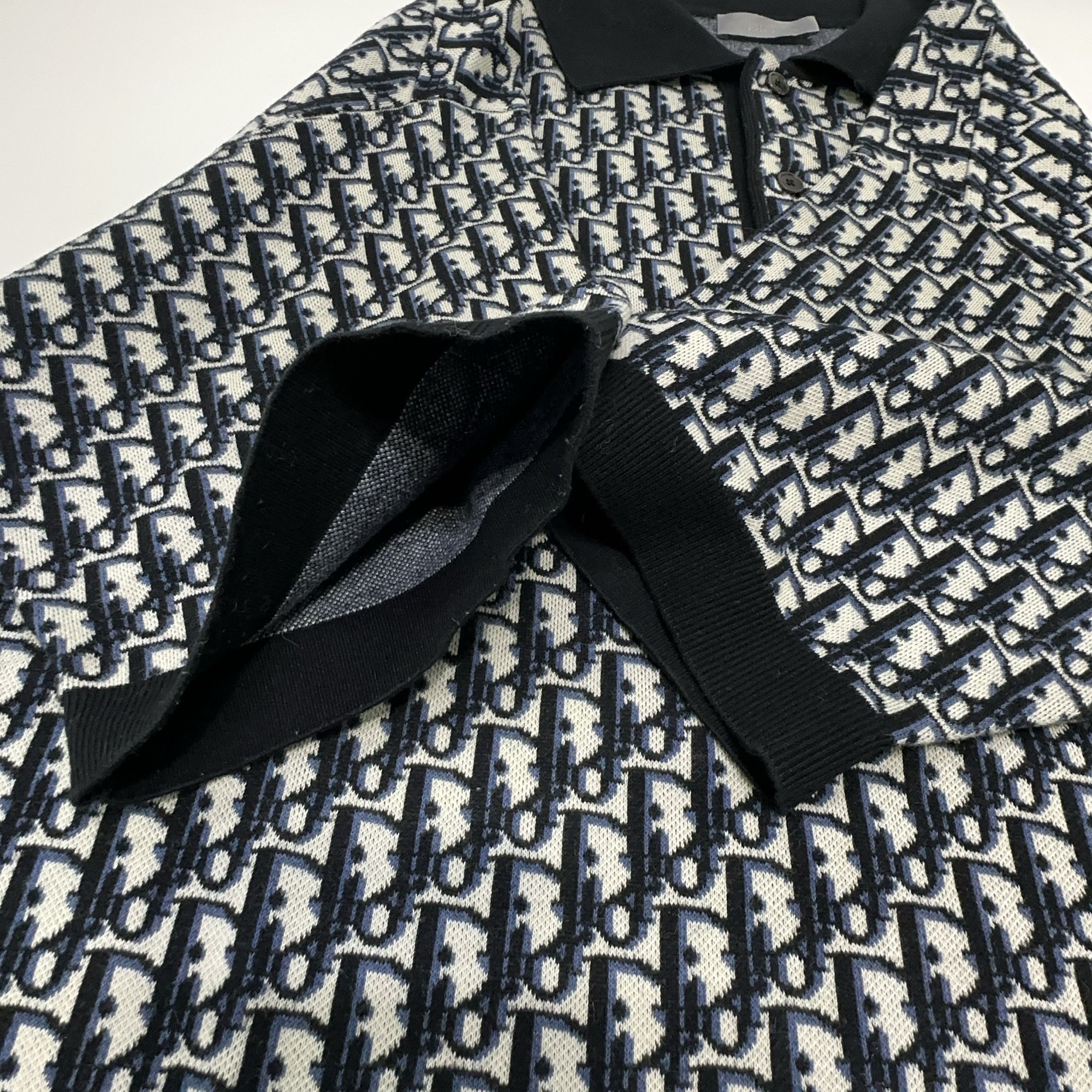 Dior Dior SS23 Oblique Cotton Polo Shirt XS Size US XS / EU 42 / 0 - 5 Thumbnail