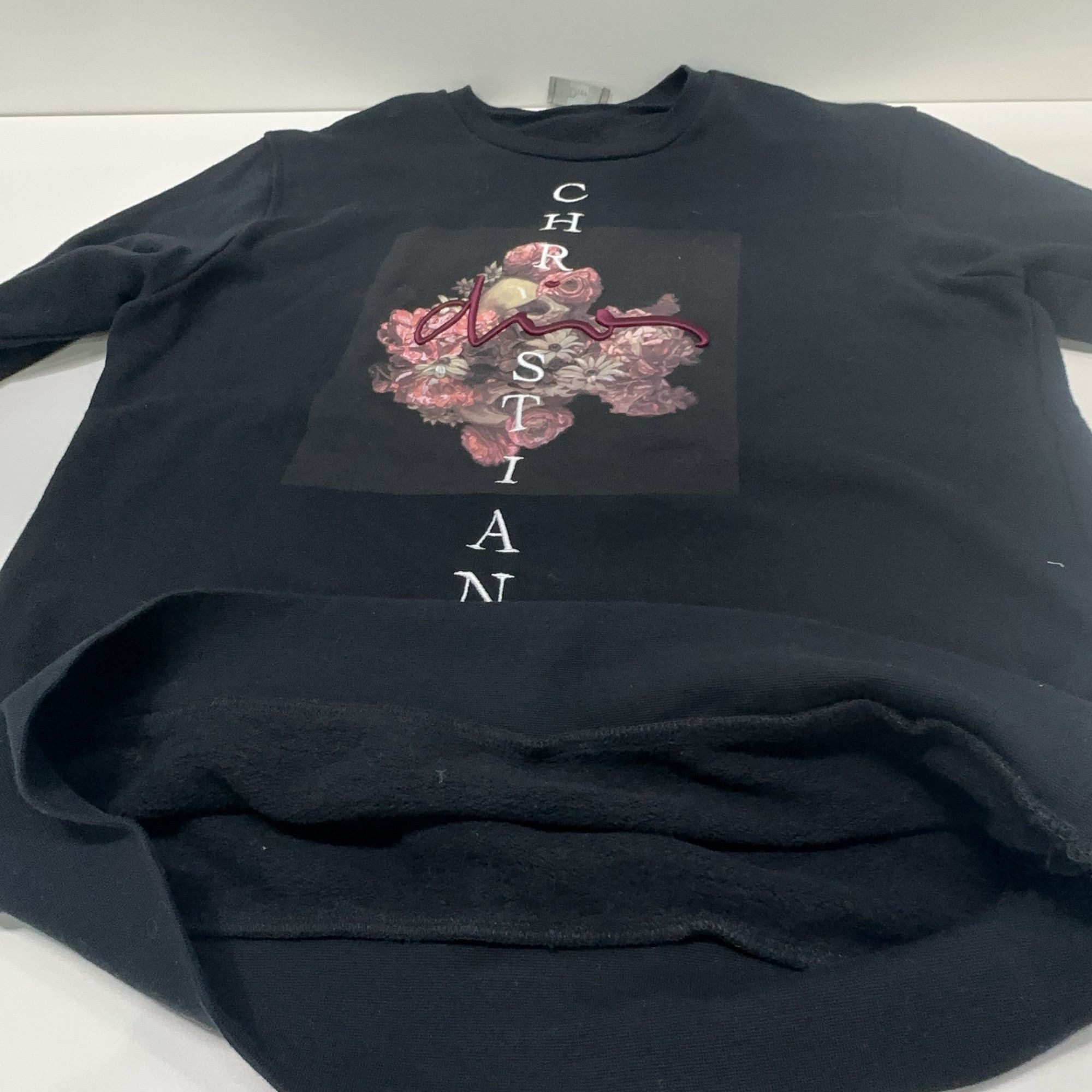 Dior Dior Graphic Flower Skull Print Sweatshirt Size S Size US S / EU 44-46 / 1 - 7 Thumbnail