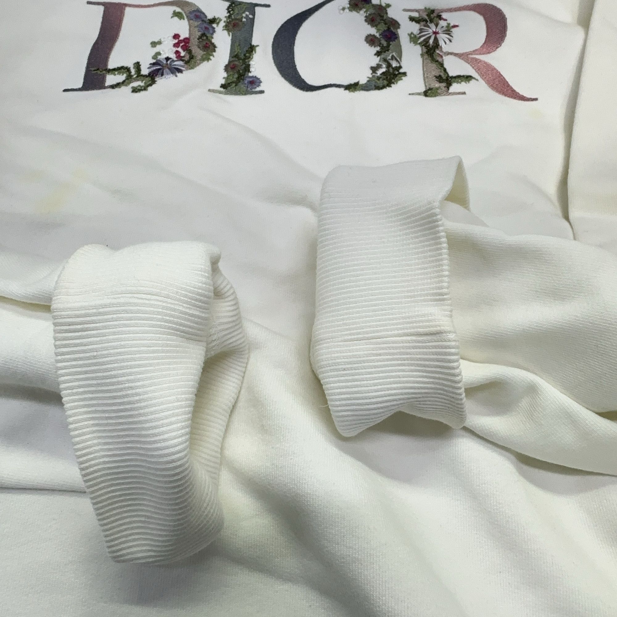Dior Dior SS21 Flowers Logo Sweatshirt M Size US M / EU 48-50 / 2 - 6 Thumbnail