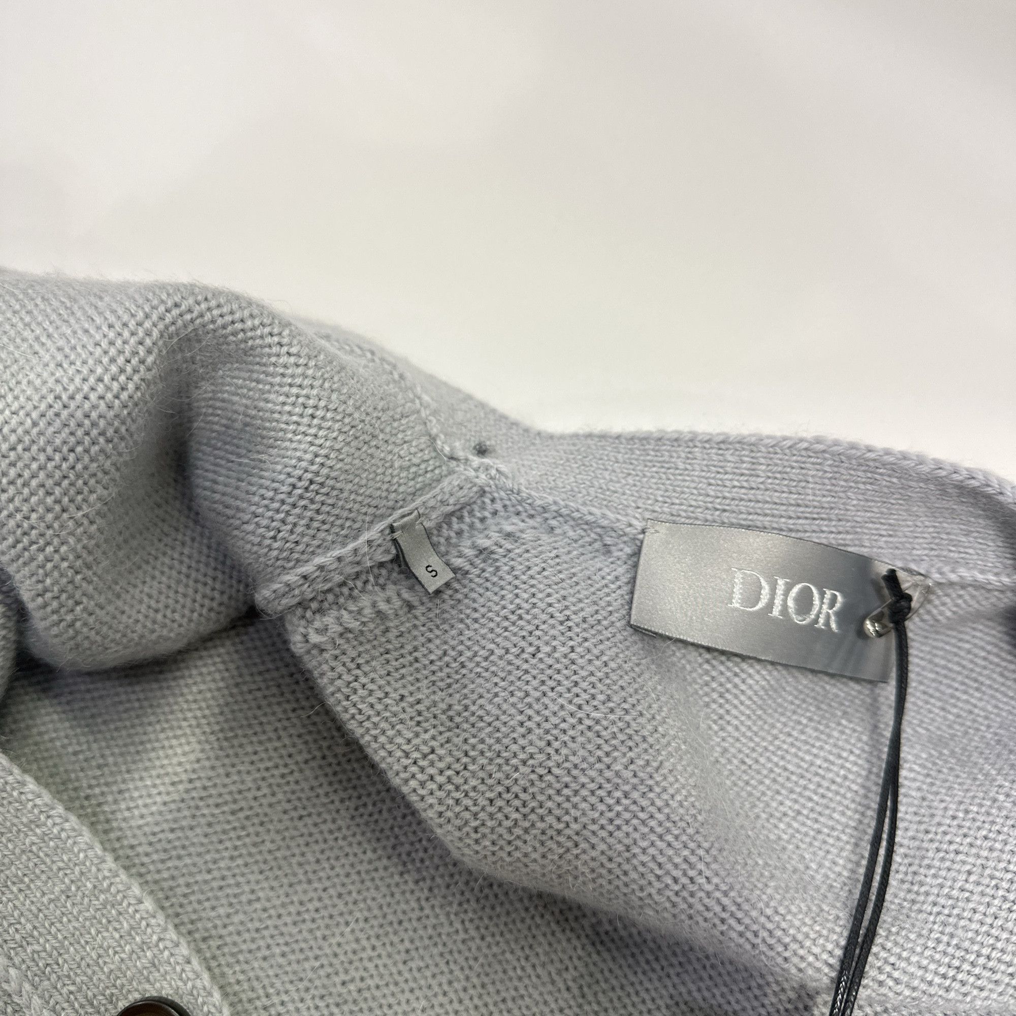 Dior Dior Embroidered Wool-Alpaca Cardigan Size S Size US S / EU 44-46 / 1 - 4 Thumbnail