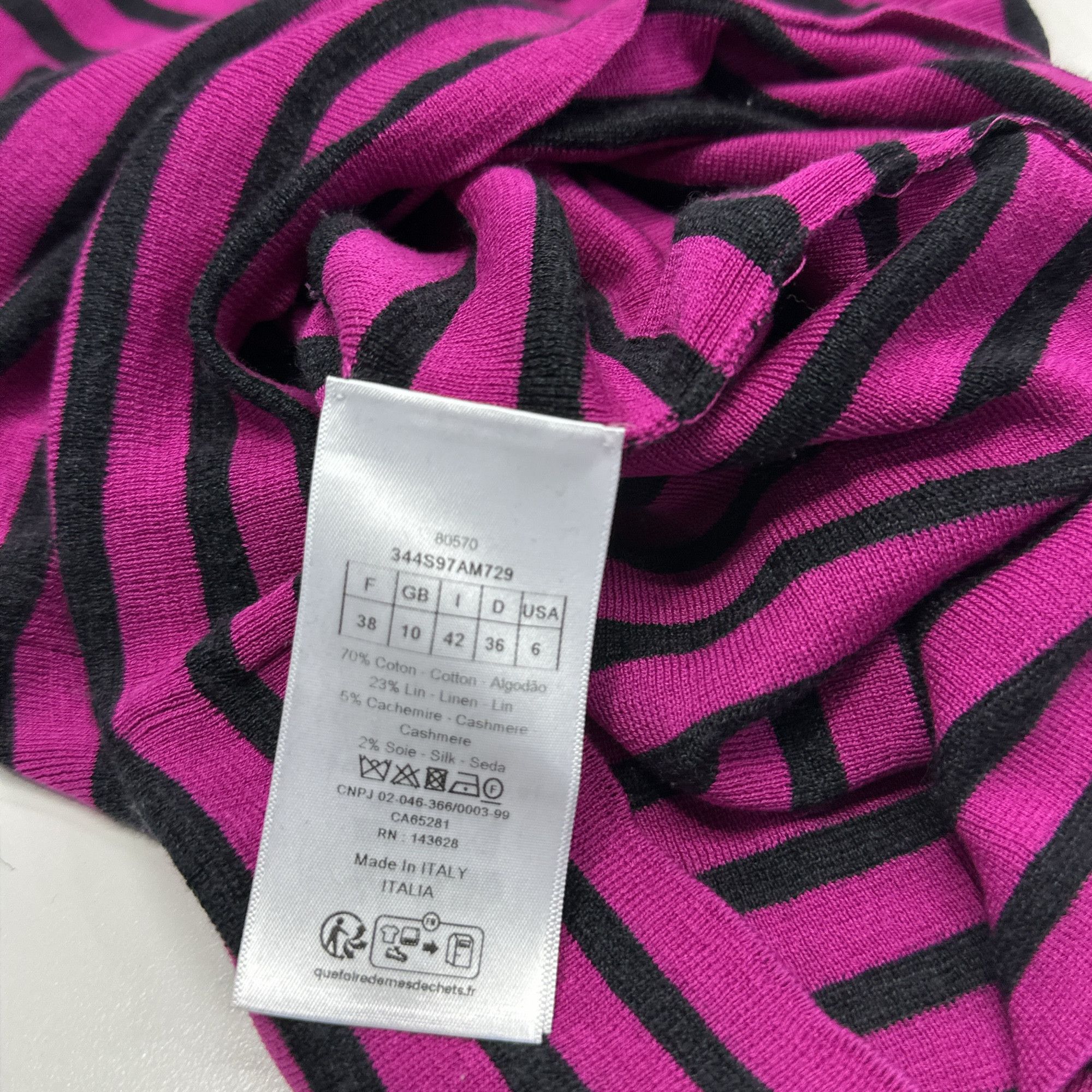 Dior Dior Striped Logo Knit Sweater Size FR 38 Size S / US 4 / IT 40 - 4 Thumbnail