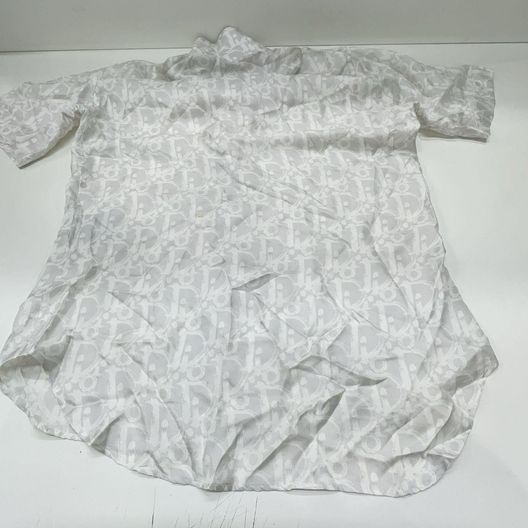 Dior Dior Oblique Monogram Silk Short Sleeve Shirt 38 Size US S / EU 44-46 / 1 - 11 Thumbnail