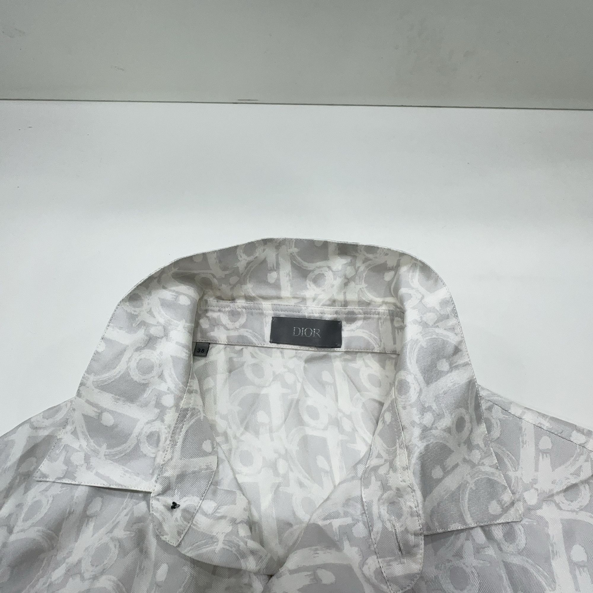 Dior Dior Oblique Monogram Silk Short Sleeve Shirt 38 Size US S / EU 44-46 / 1 - 6 Thumbnail