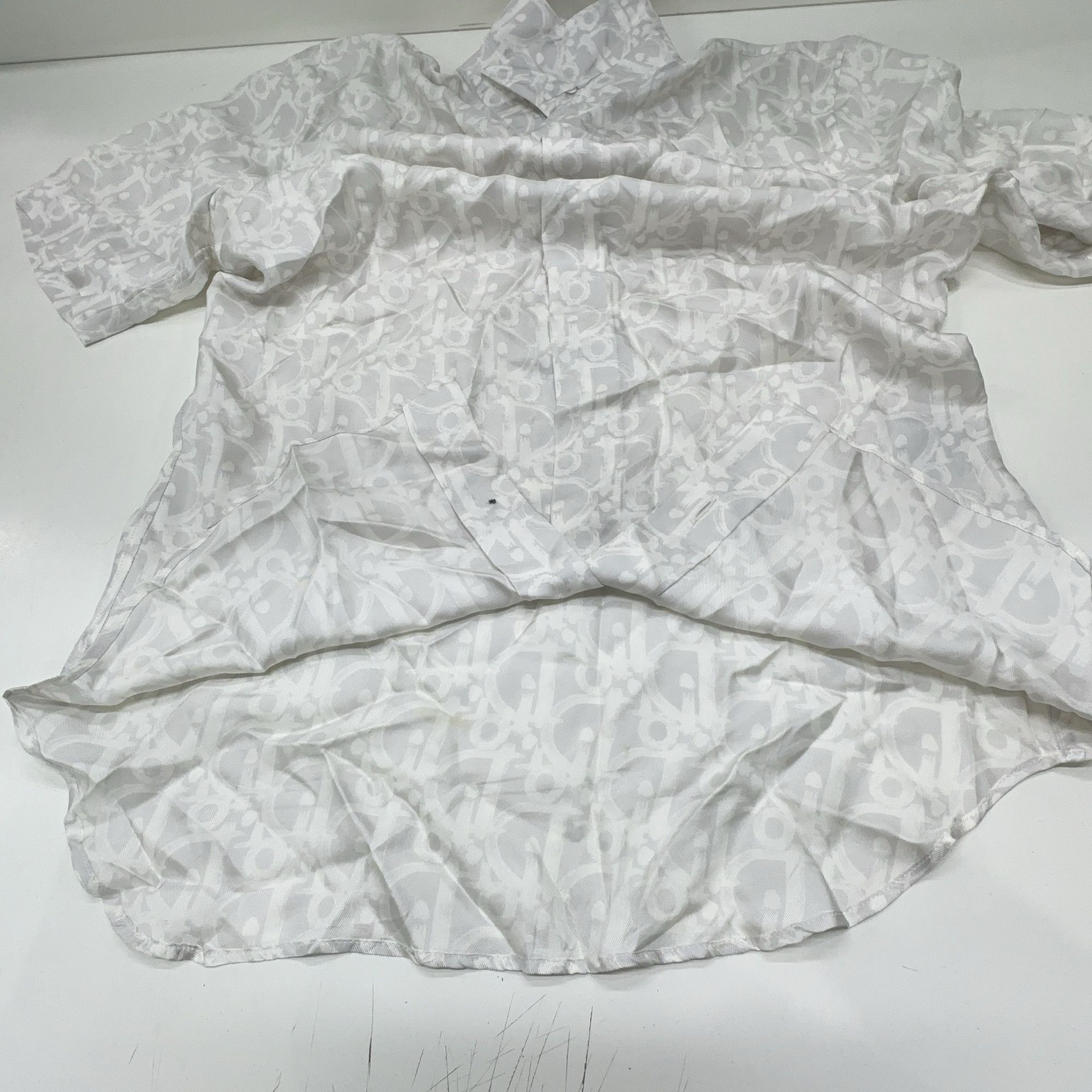 Dior Dior Oblique Monogram Silk Short Sleeve Shirt 38 Size US S / EU 44-46 / 1 - 8 Thumbnail