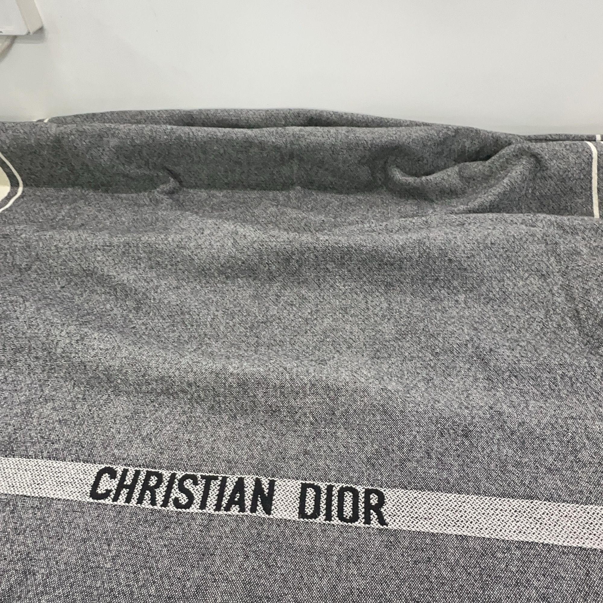 Dior Dior Striped Logo Wool Cape Size M Size US M / EU 48-50 / 2 - 8 Thumbnail
