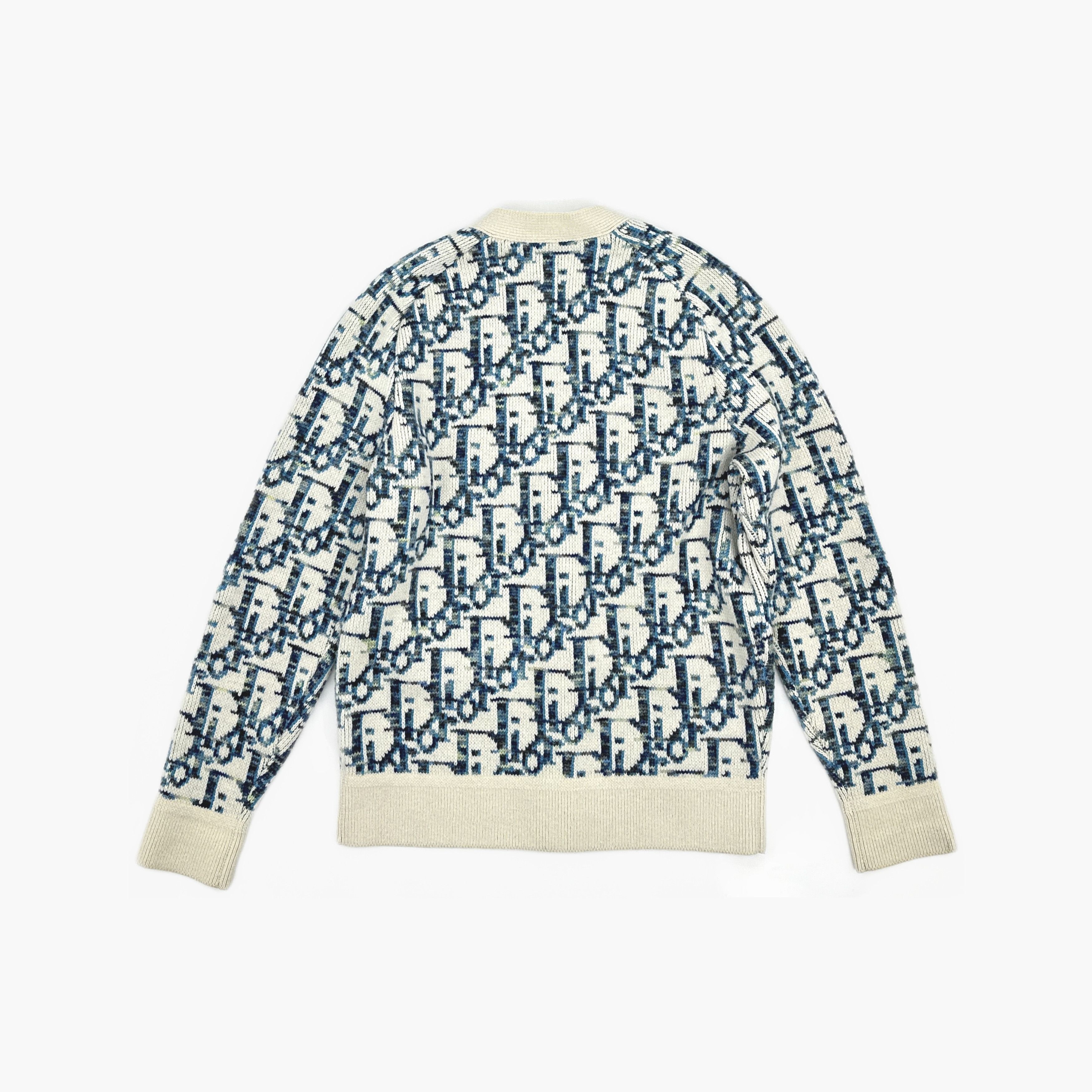 Dior Dior Oblique Jacquard Knit Cardigan Size L Size US L / EU 52-54 / 3 - 2 Thumbnail