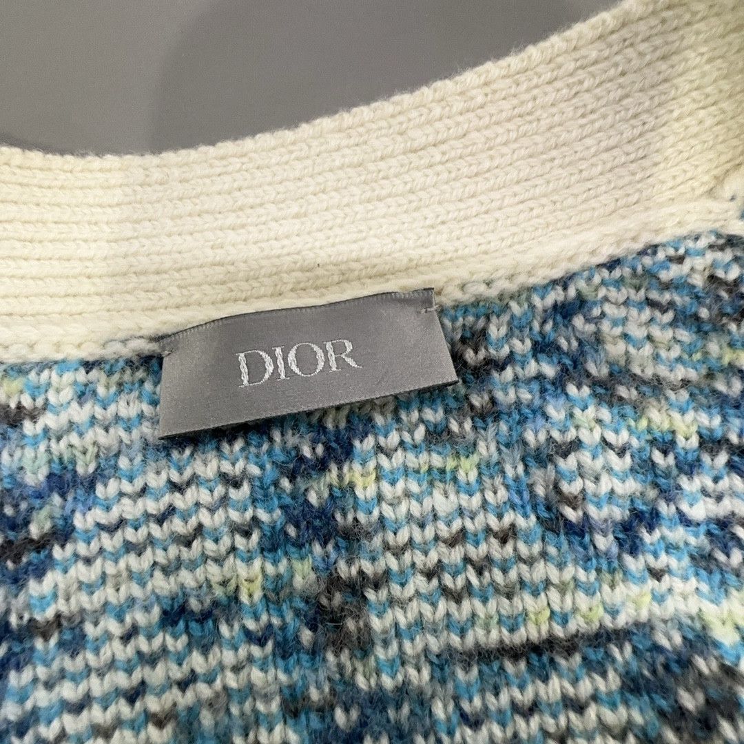 Dior Dior Oblique Jacquard Knit Cardigan Size L Size US L / EU 52-54 / 3 - 3 Thumbnail