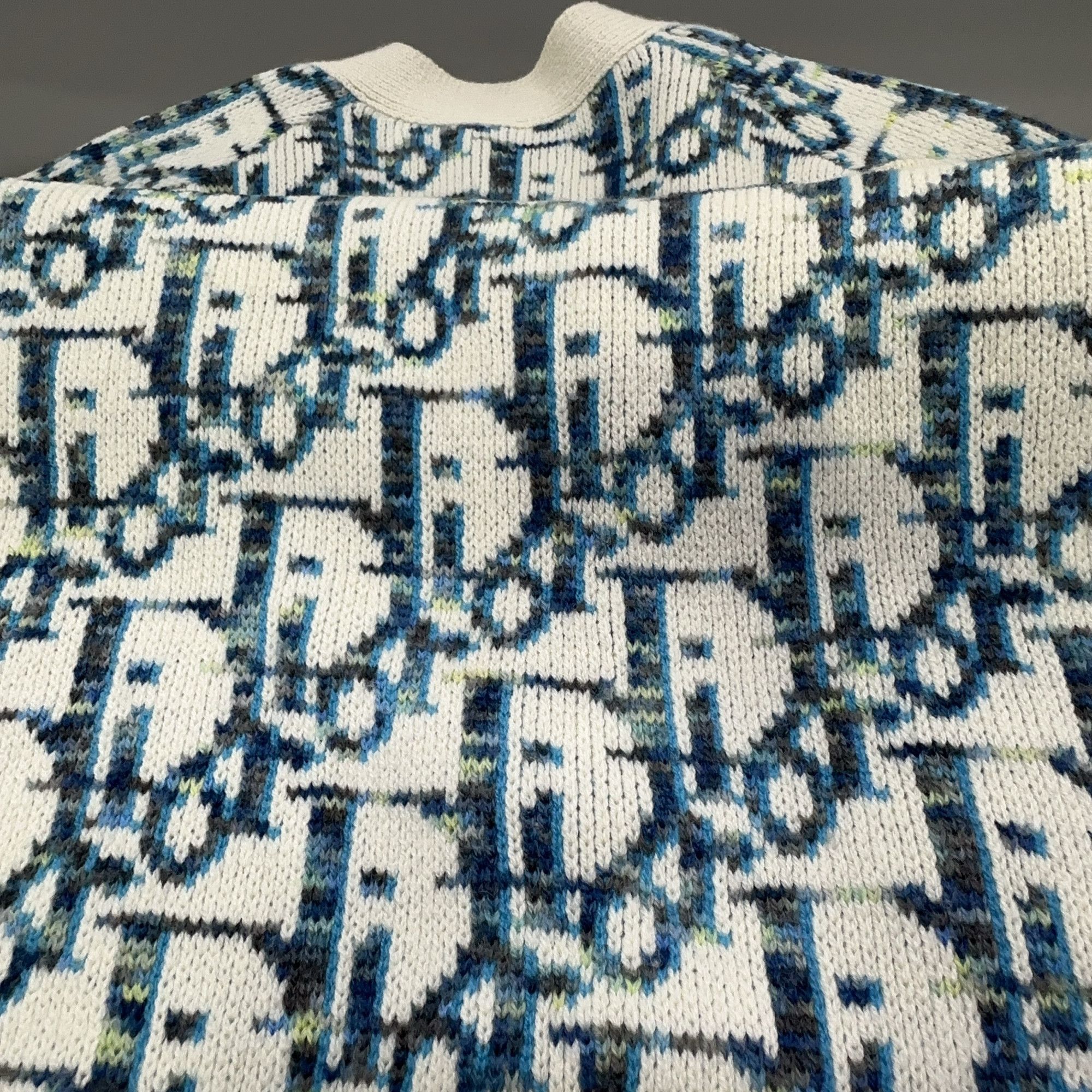Dior Dior Oblique Jacquard Knit Cardigan Size L Size US L / EU 52-54 / 3 - 6 Thumbnail