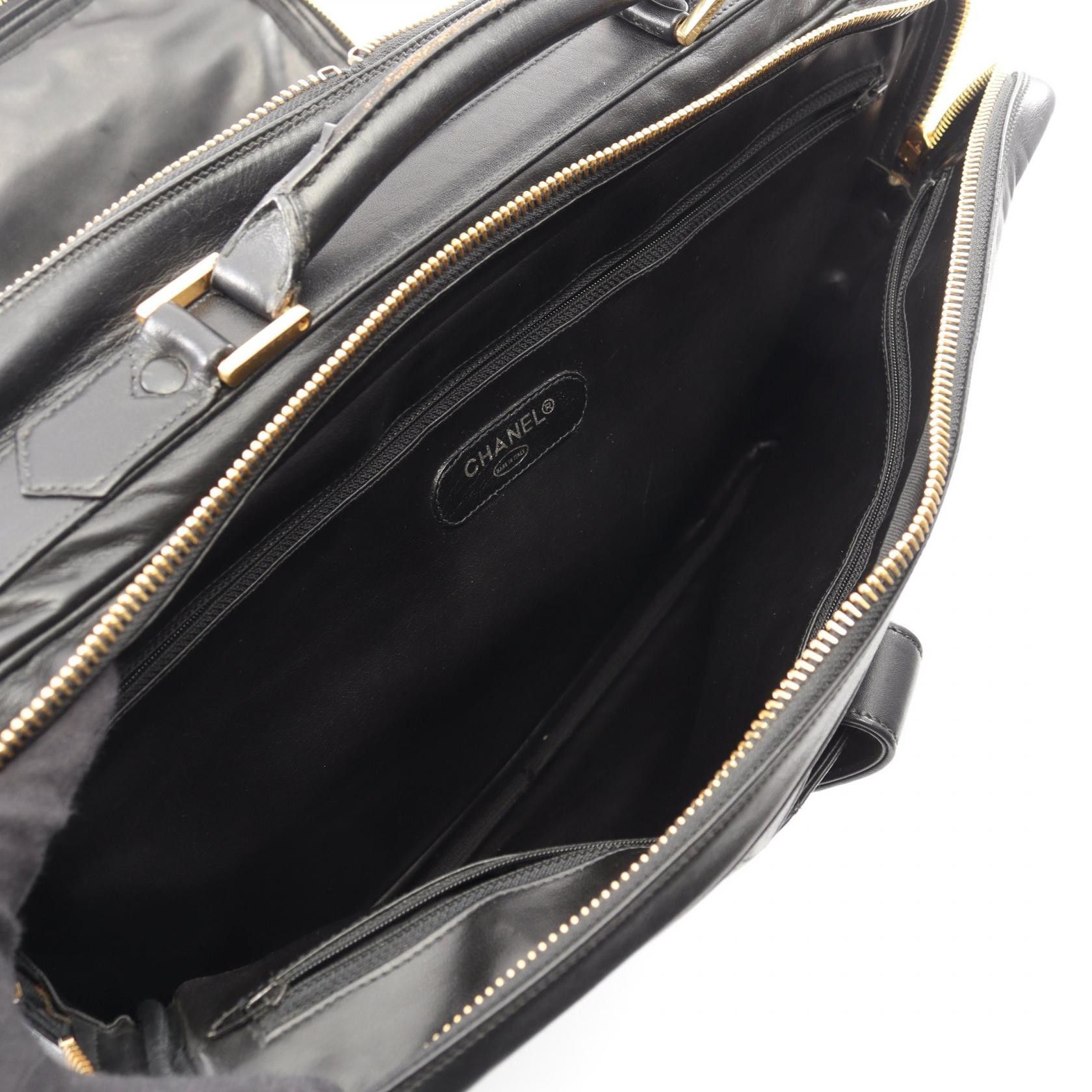 Chanel Chanel Chanel Bicolore Lambskin 2way Briefcase Leather Business Bag DUTY FREE for USA Size ONE SIZE - 3 Thumbnail