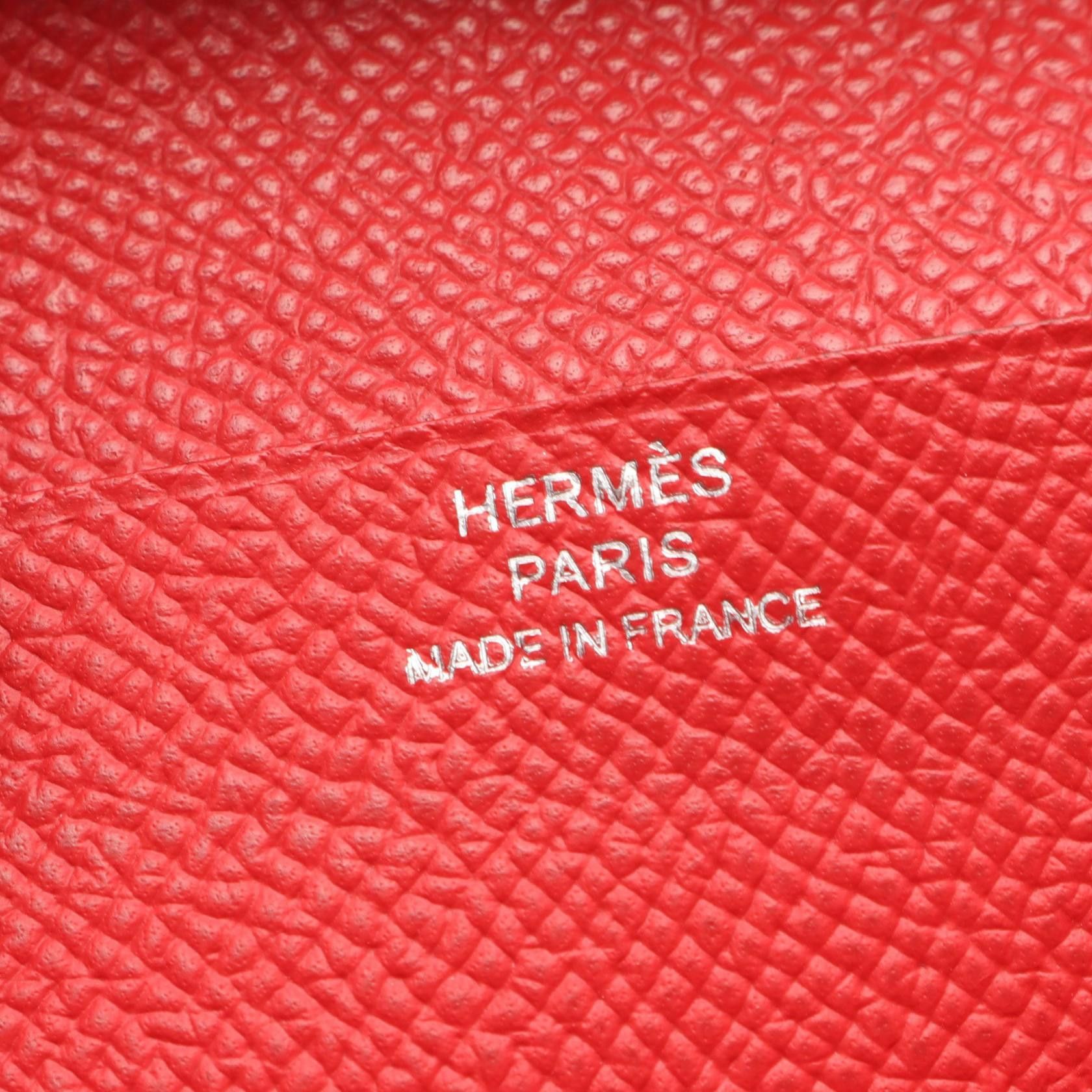 Hermes Hermes Hermes Bearn Souffle calf leather long wallet Leather Long Wallet R DUTY FREE for USA Size ONE SIZE - 4 Thumbnail