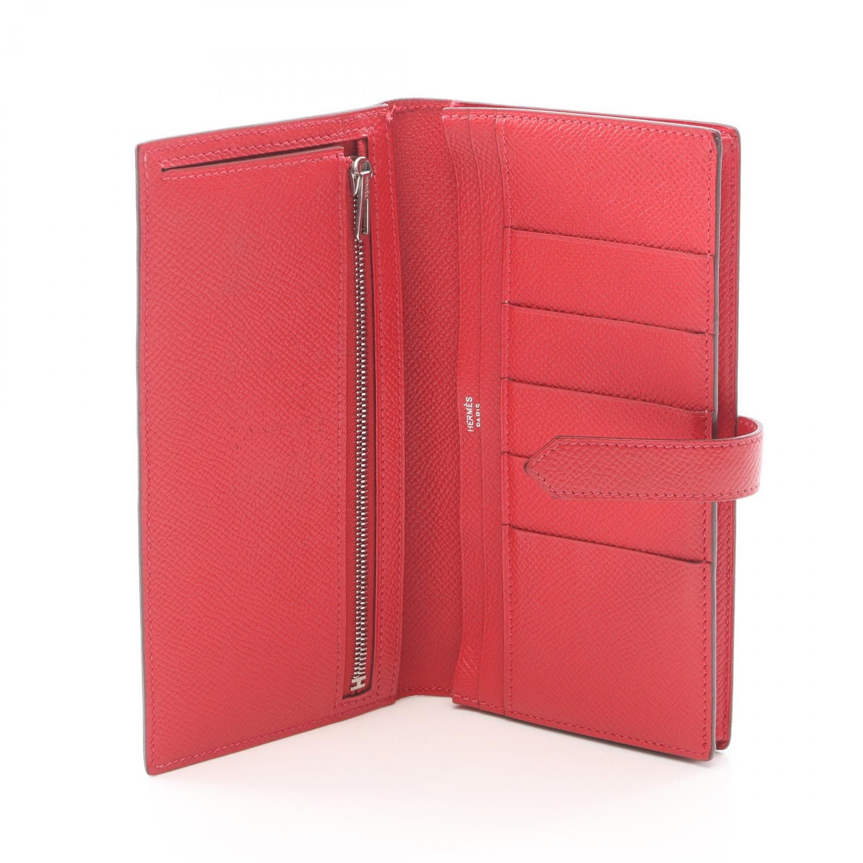 Hermes Hermes Hermes Bearn Souffle calf leather long wallet Leather Long Wallet R DUTY FREE for USA Size ONE SIZE - 3 Thumbnail