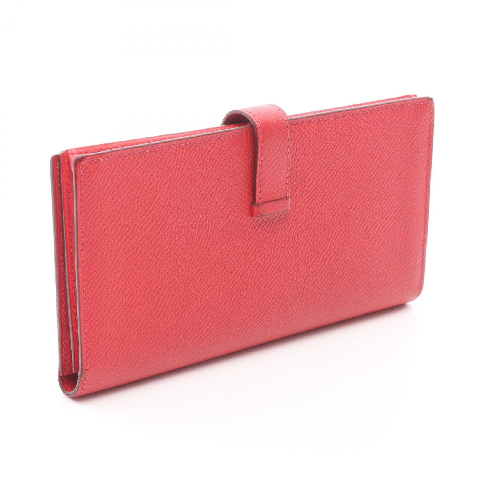 Hermes Hermes Hermes Bearn Souffle calf leather long wallet Leather Long Wallet R DUTY FREE for USA Size ONE SIZE - 2 Thumbnail