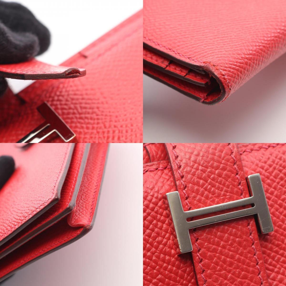Hermes Hermes Hermes Bearn Souffle calf leather long wallet Leather Long Wallet R DUTY FREE for USA Size ONE SIZE - 10 Thumbnail