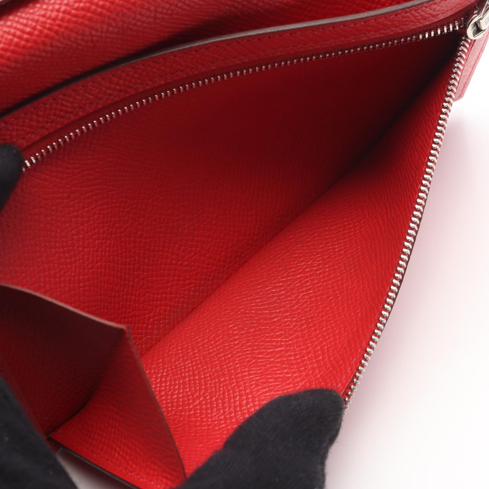 Hermes Hermes Hermes Bearn Souffle calf leather long wallet Leather Long Wallet R DUTY FREE for USA Size ONE SIZE - 6 Thumbnail