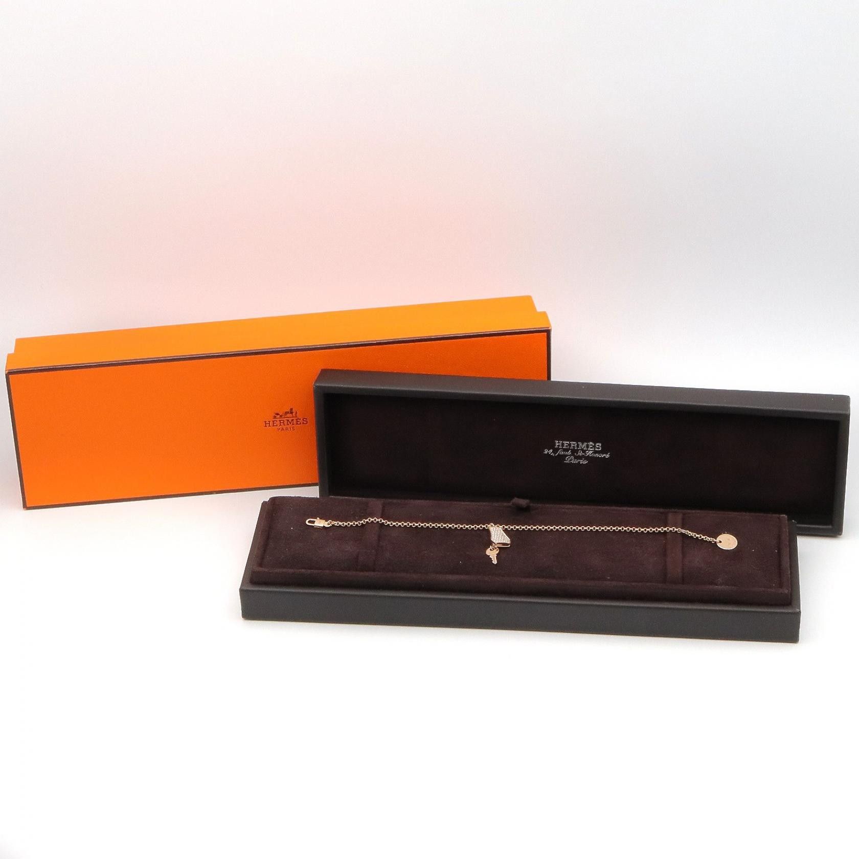 Hermes Hermes Hermes Kelly Clochette Small Bracelet PM Au750 Diamond Bracelet Precious Metal Bracelet DUTY FREE for USA Size ONE SIZE - 6 Thumbnail