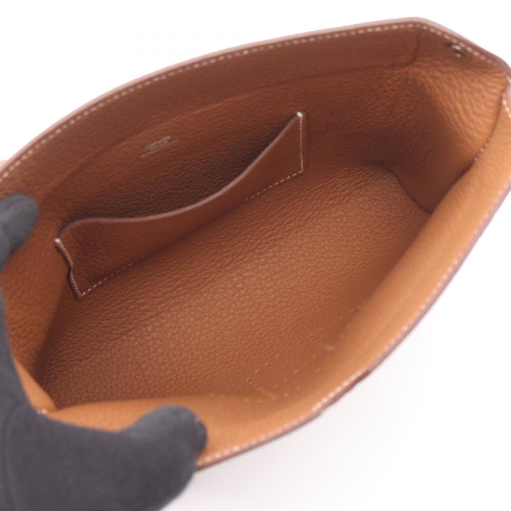 Hermes Hermes Hermes Vide Poche Togo shoulder bag Leather Shoulder Bag W DUTY FREE for USA Size ONE SIZE - 3 Thumbnail