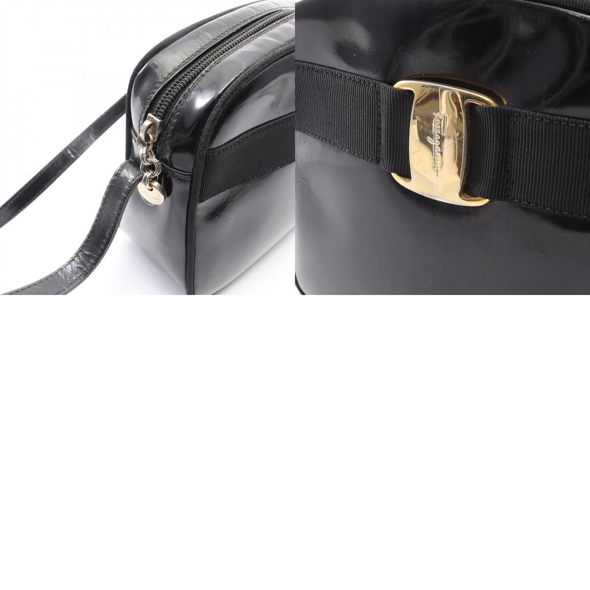 Salvatore Ferragamo Salvatore Ferragamo Salvatore Ferragamo Vara Ribbon Patent Leather Shoulder Bag Leather Shoulder Bag 213096 DUTY FREE for USA Size ONE SIZE - 10 Thumbnail