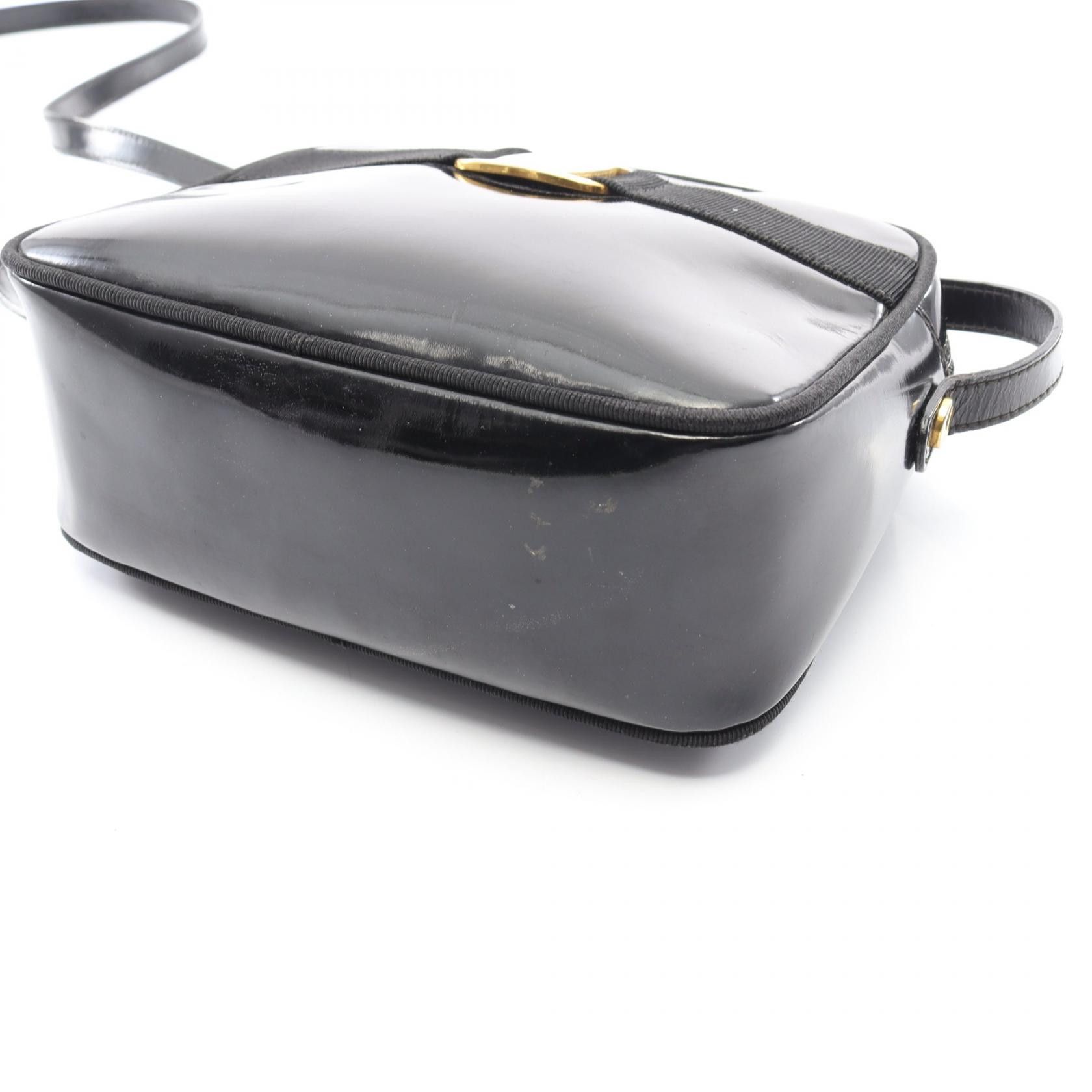Salvatore Ferragamo Salvatore Ferragamo Salvatore Ferragamo Vara Ribbon Patent Leather Shoulder Bag Leather Shoulder Bag 213096 DUTY FREE for USA Size ONE SIZE - 5 Thumbnail